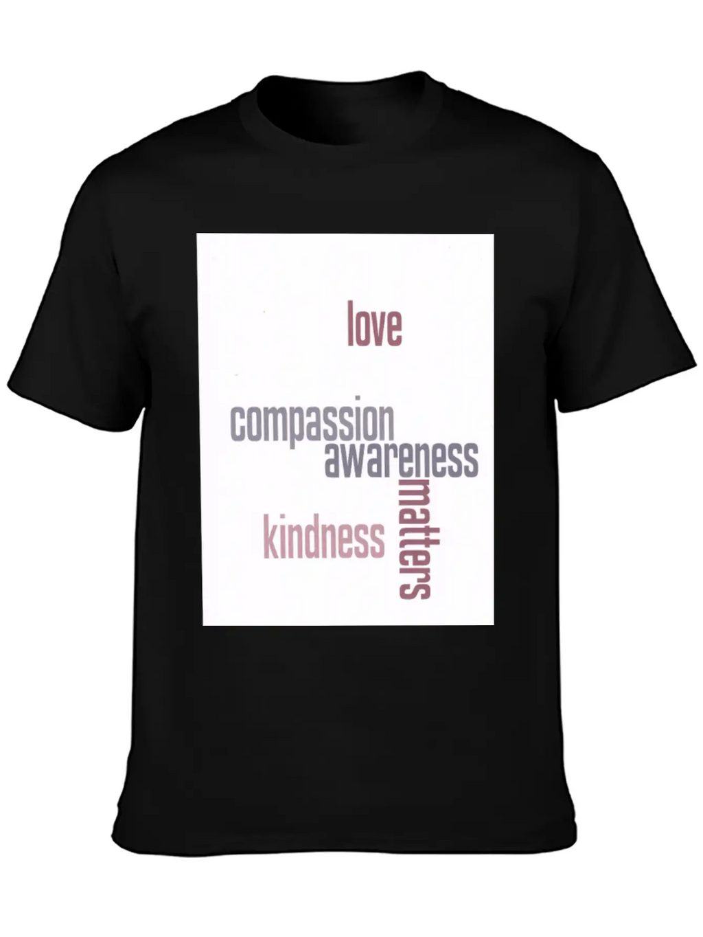 Kindness Matters Basic Graphic T-Shirt – Daily Comfort In Soft Cotton