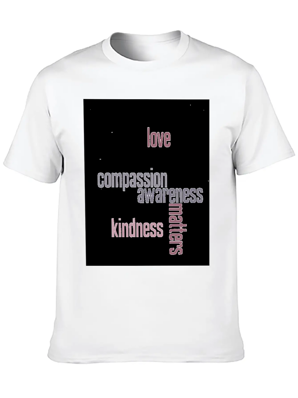 Kindness Matters Basic Graphic T-Shirt – Daily Comfort In Soft Cotton