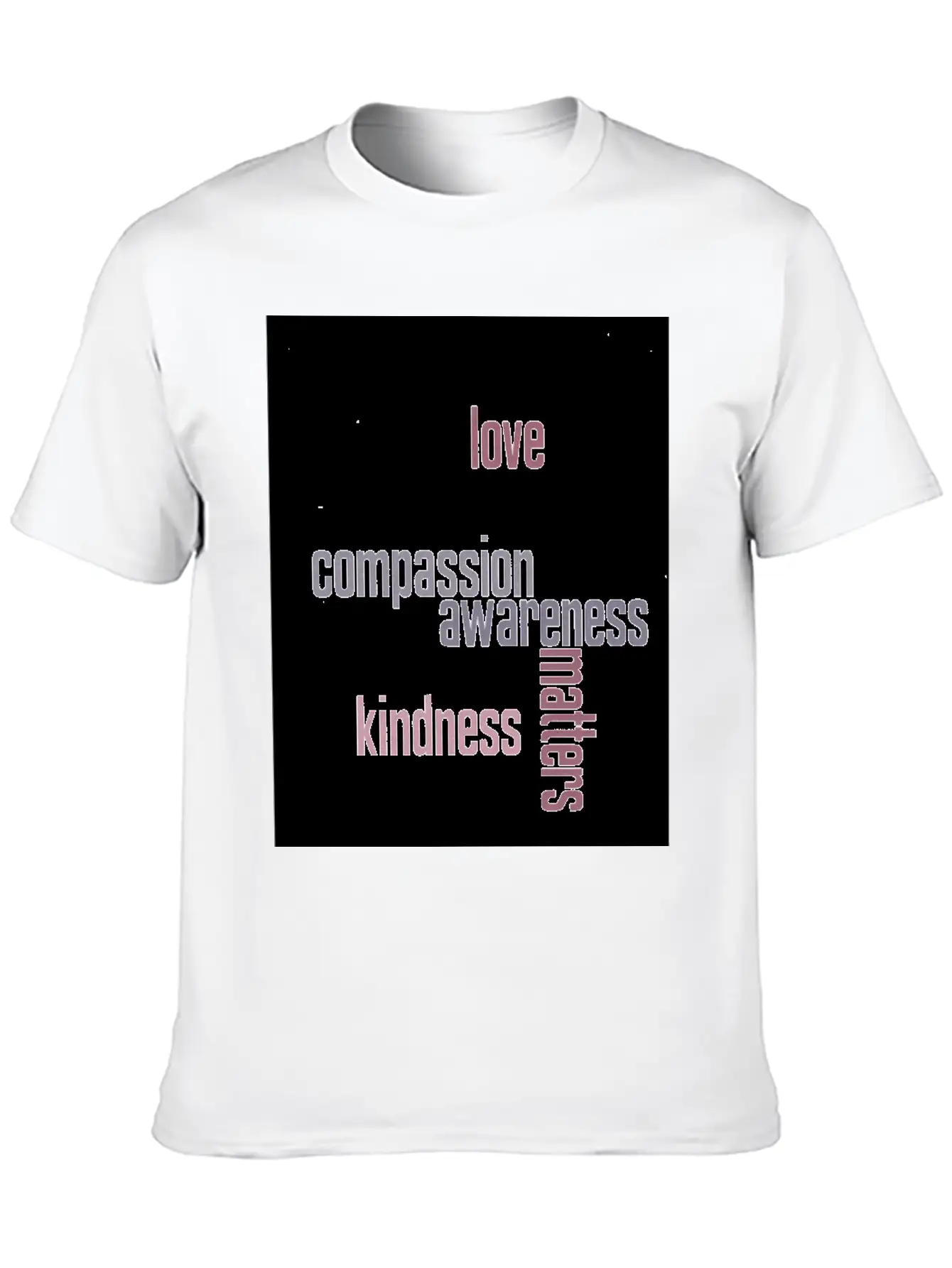 Kindness Matters Basic Graphic T-Shirt – Daily Comfort In Soft Cotton