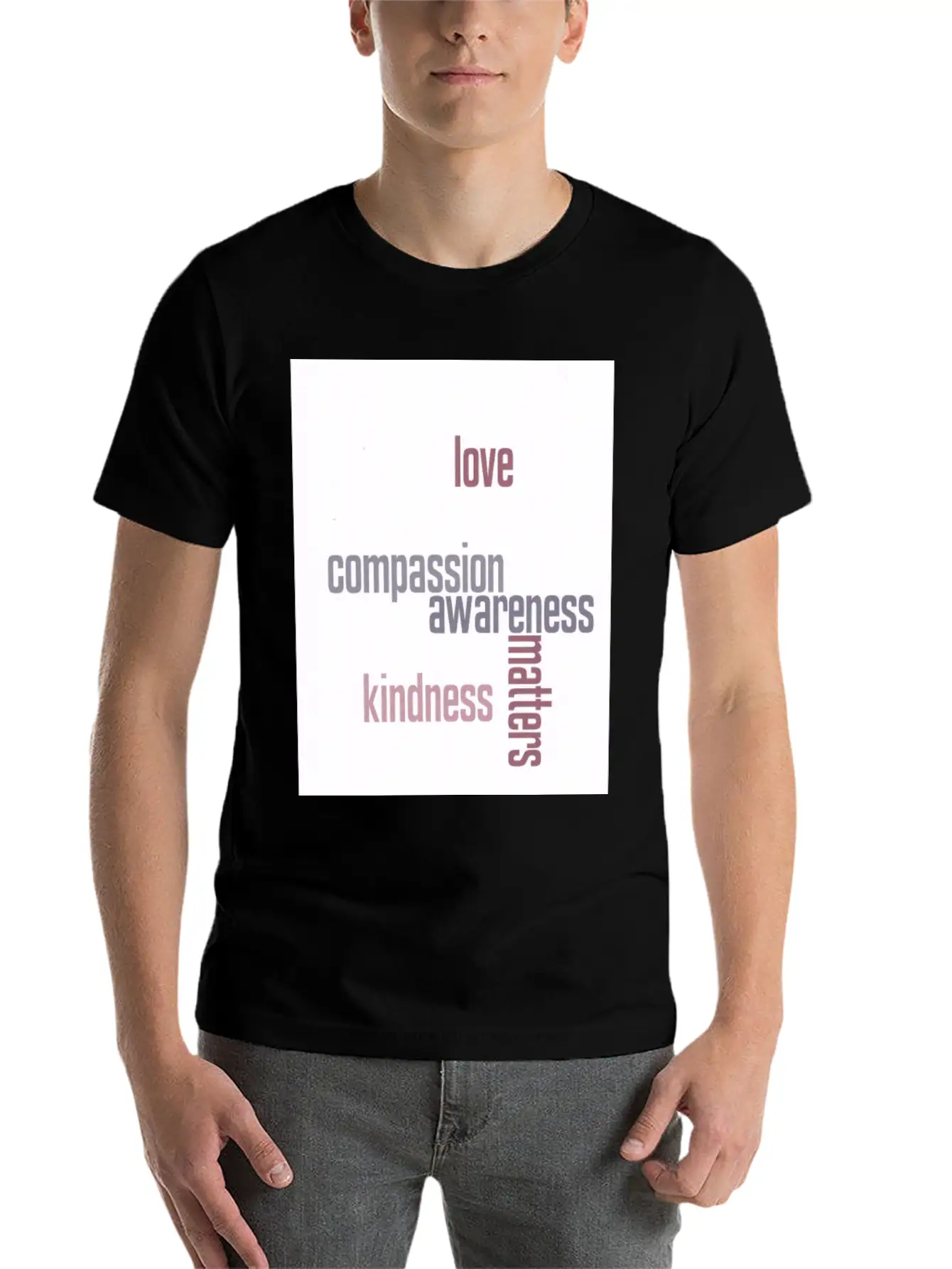 Kindness Matters Basic Graphic T-Shirt – Daily Comfort In Soft Cotton