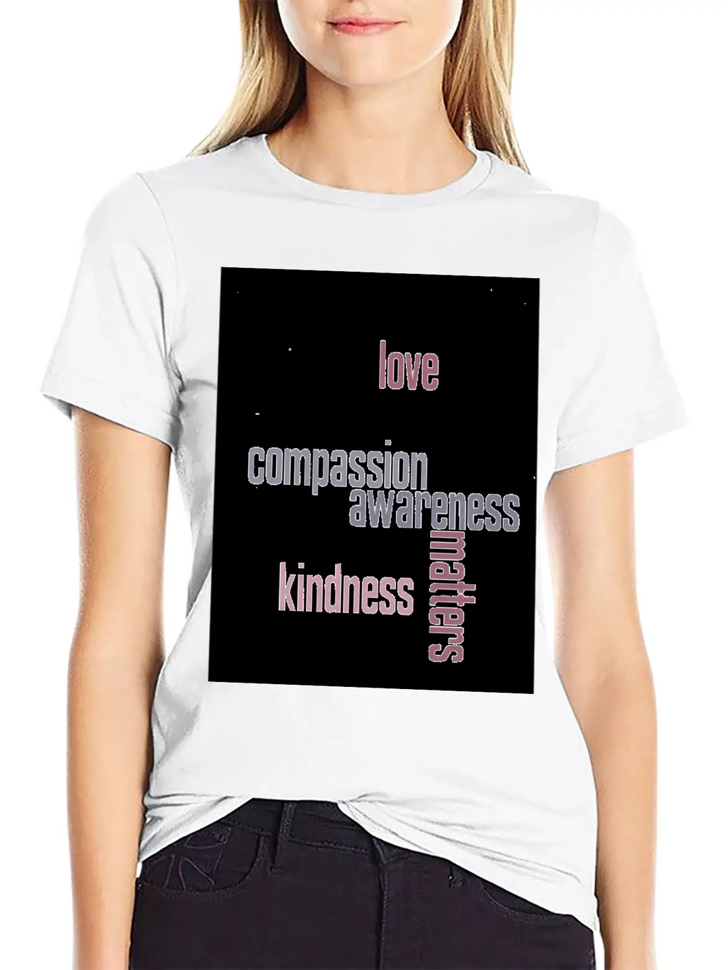 Kindness Matters Basic Graphic T-Shirt – Daily Comfort In Soft Cotton