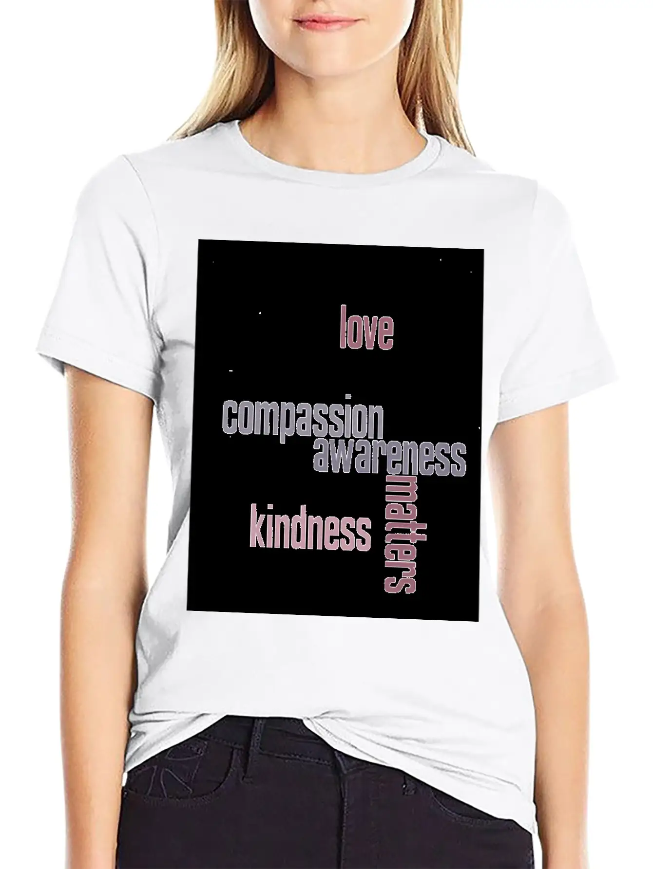 Kindness Matters Basic Graphic T-Shirt – Daily Comfort In Soft Cotton
