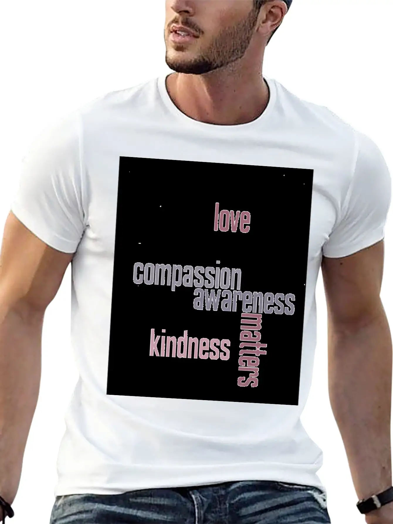 Kindness Matters Basic Graphic T-Shirt – Daily Comfort In Soft Cotton