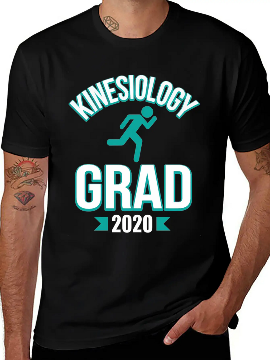 Kinesiology Major Grad Graduation Physio 2020 Coll Stylish Everyday T-Shirt – Unisex Basic Cotton Tee