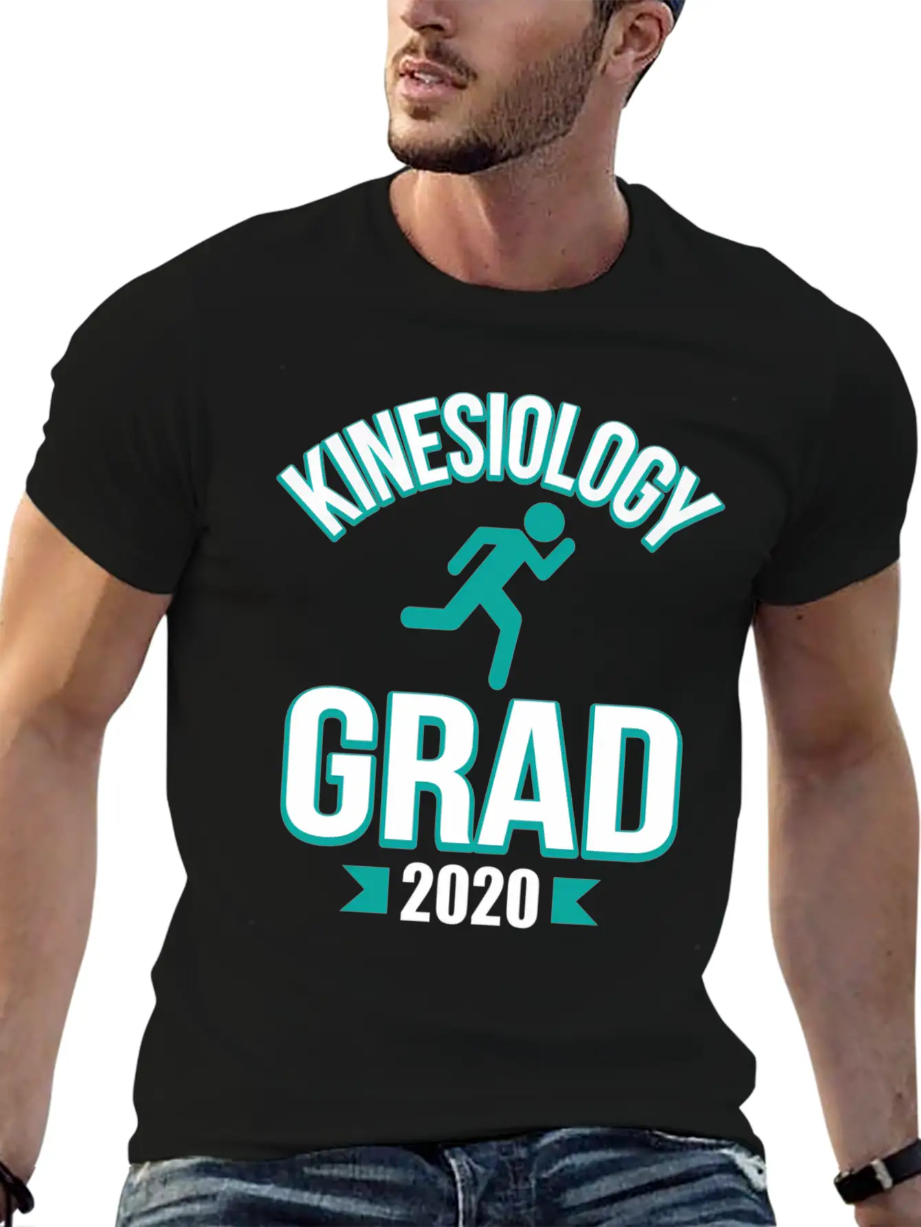 Kinesiology Major Grad Graduation Physio 2020 Coll Stylish Everyday T-Shirt – Unisex Basic Cotton Tee