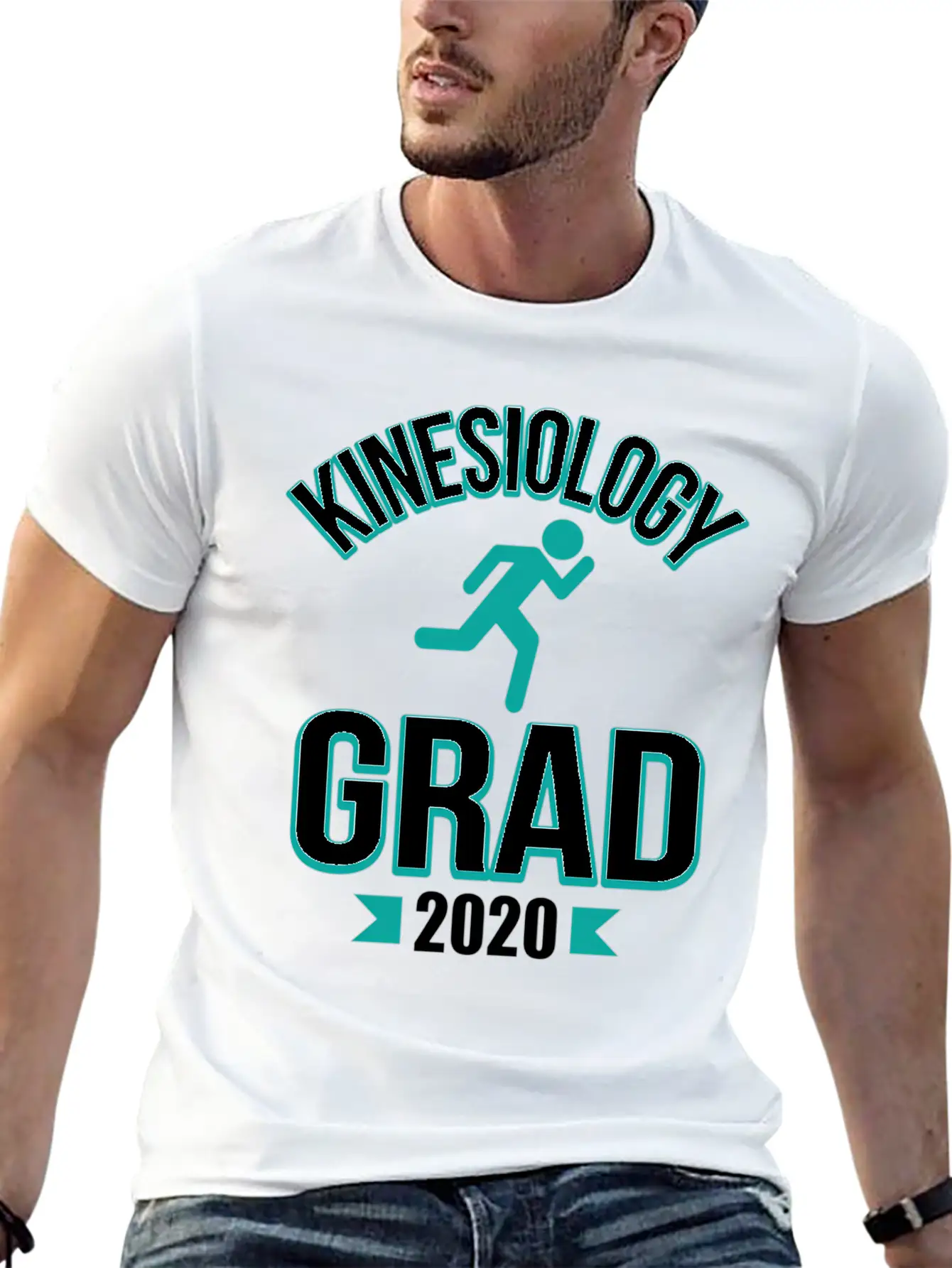 Kinesiology Major Grad Graduation Physio 2020 Coll Stylish Everyday T-Shirt – Unisex Basic Cotton Tee