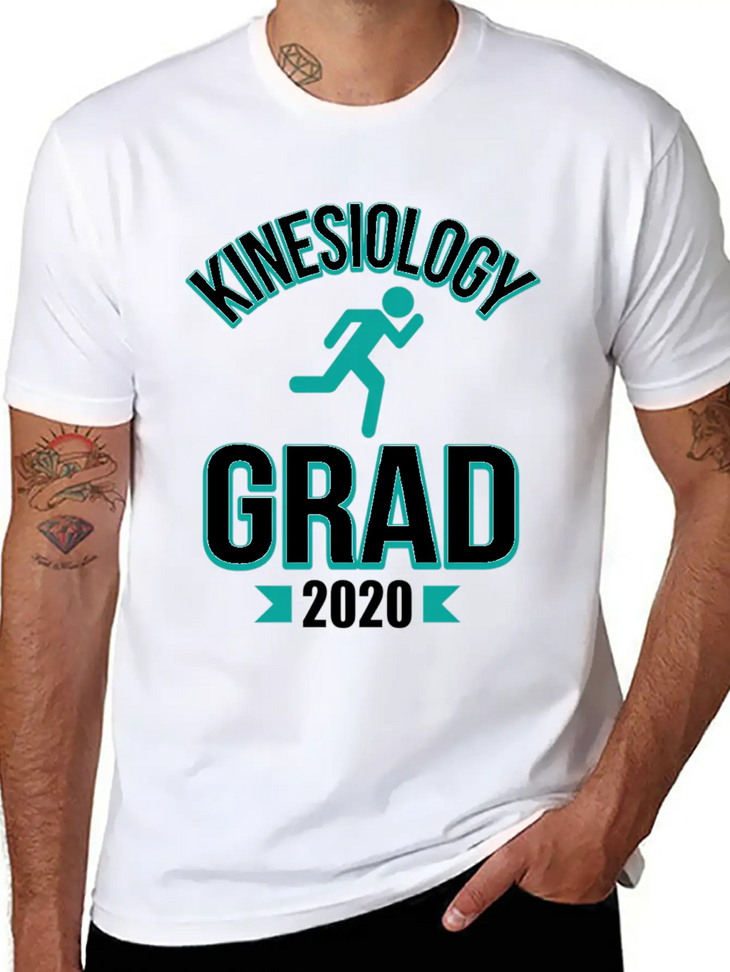 Kinesiology Major Grad Graduation Physio 2020 Coll Stylish Everyday T-Shirt – Unisex Basic Cotton Tee