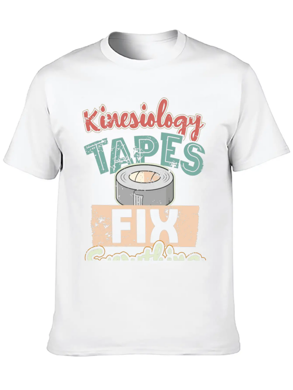 Kinesiology Tape Humor Therapist Therapy Timeless Short Sleeve Tee – Comfy And Minimalist Design