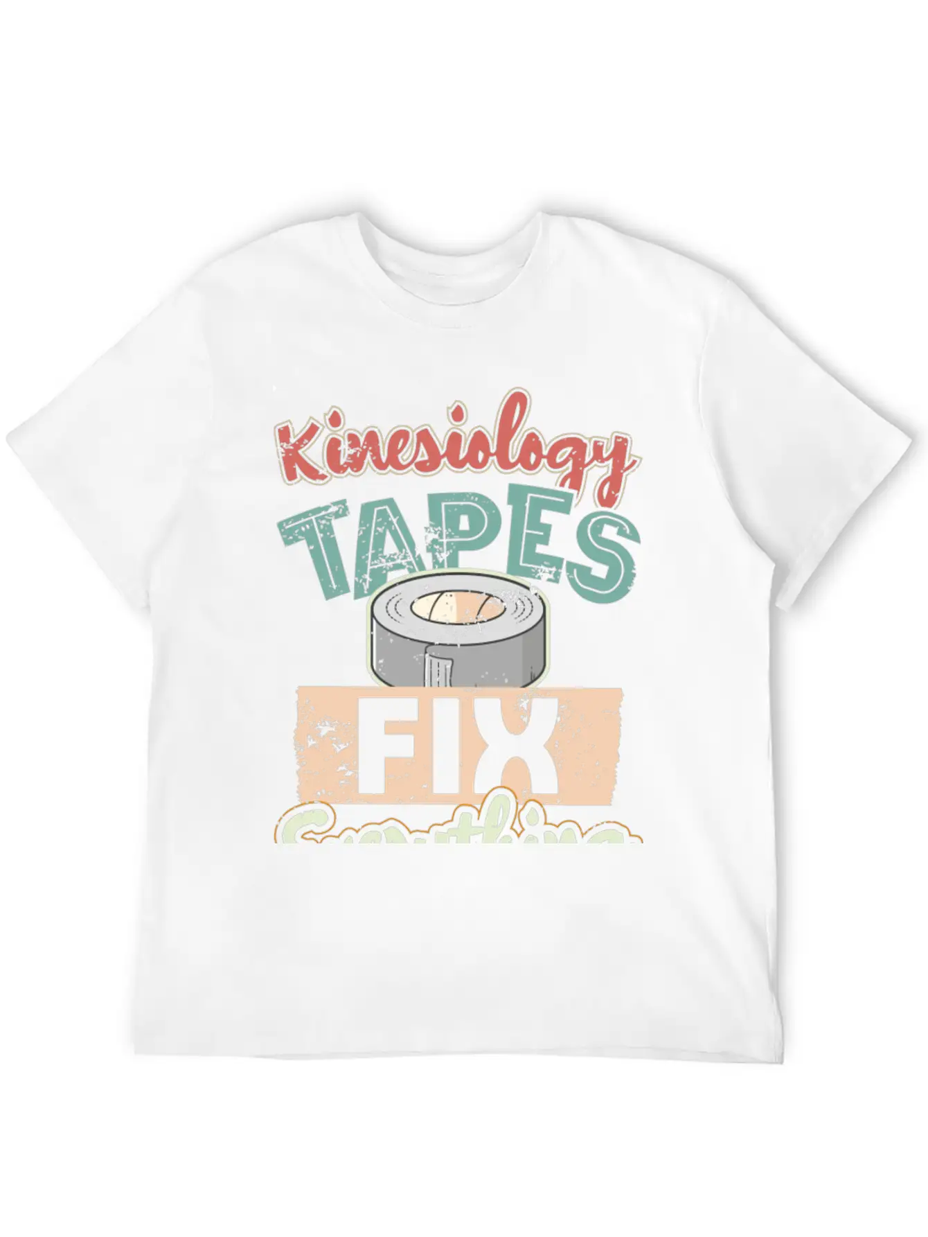 Kinesiology Tape Humor Therapist Therapy Timeless Short Sleeve Tee – Comfy And Minimalist Design