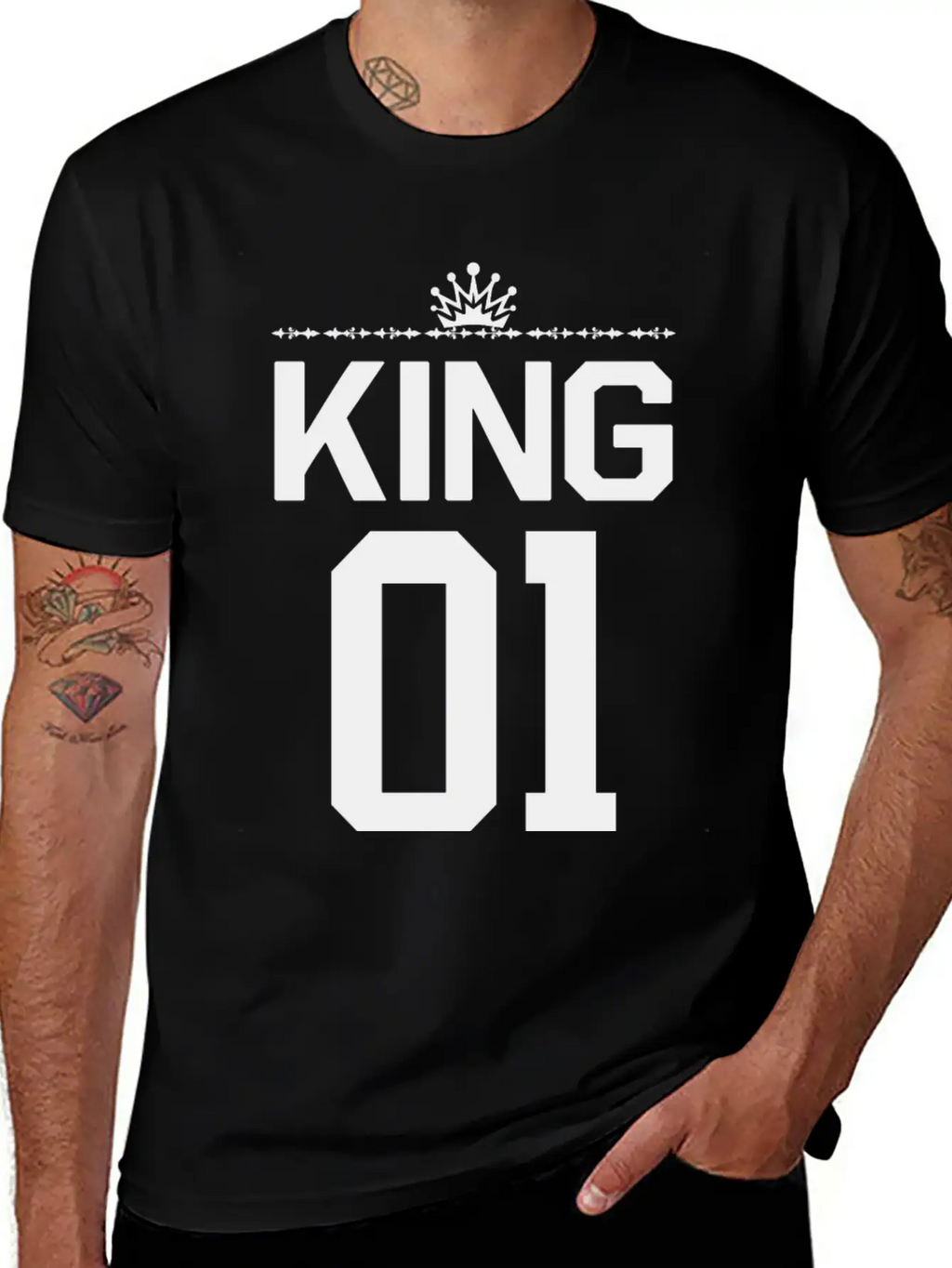 King 01 Unisex Casual T-Shirt – Clean Design For Daily Comfort
