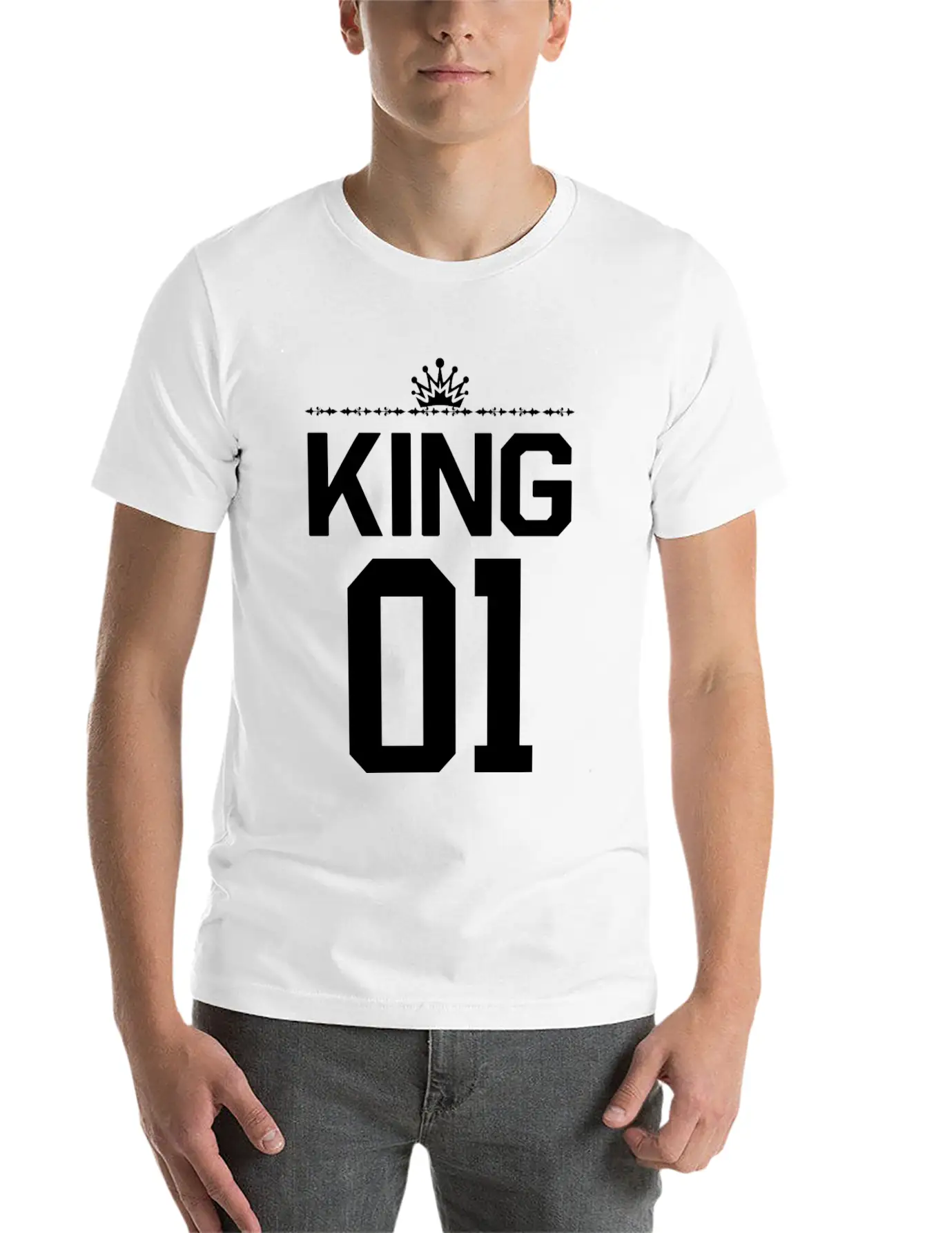 King 01 Unisex Casual T-Shirt – Clean Design For Daily Comfort