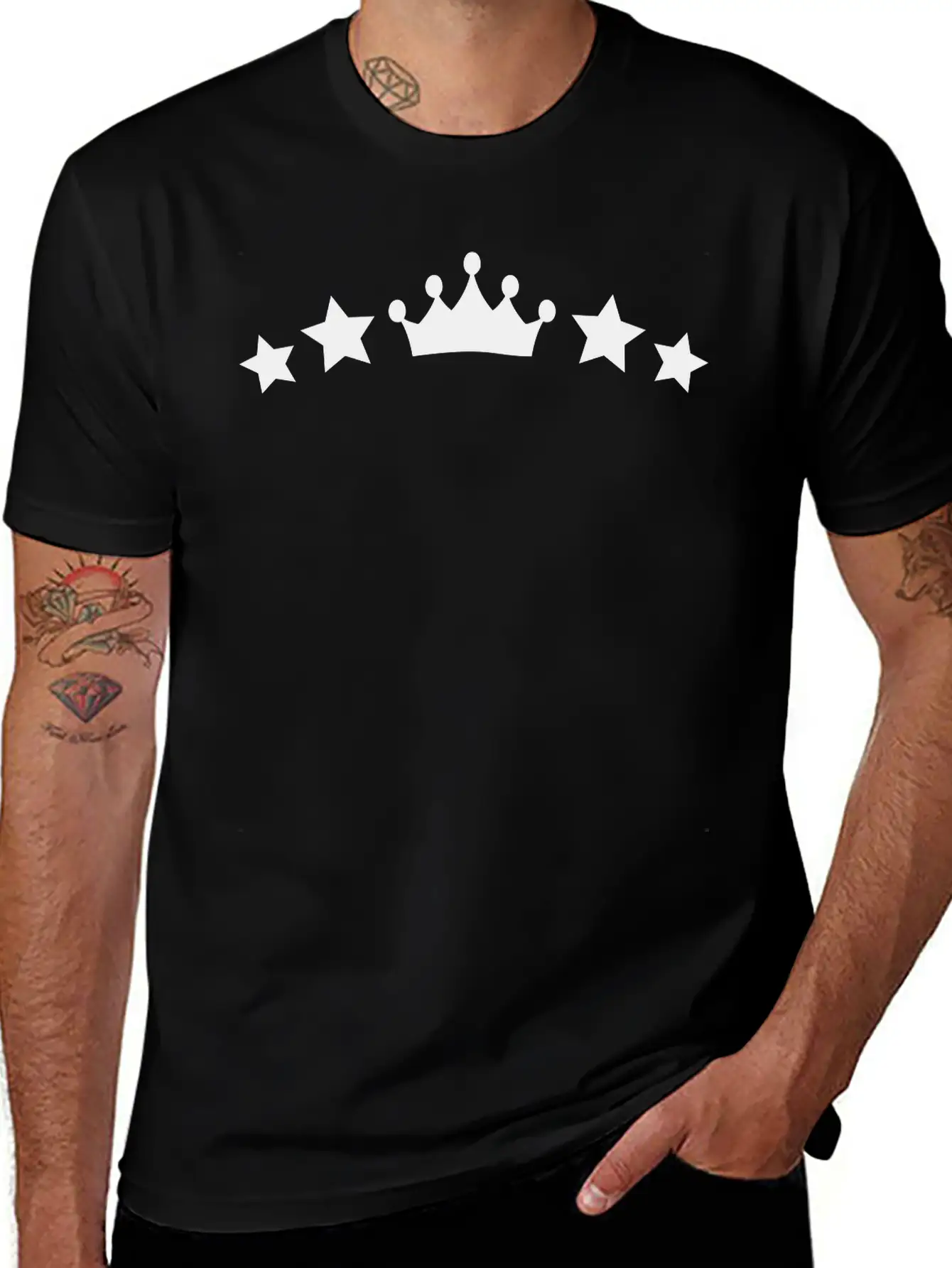 King Crown Stars Modern Fit Casual T-Shirt – Clean And Versatile Design