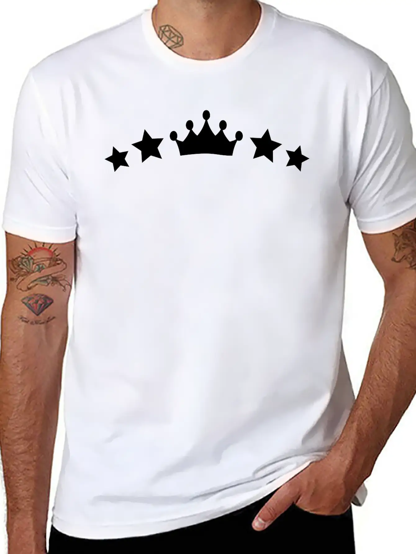 King Crown Stars Modern Fit Casual T-Shirt – Clean And Versatile Design