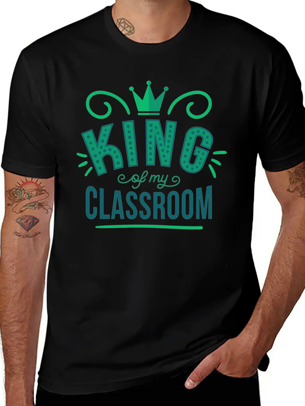 King King Classroom Son School Shirt Prince Breathable Graphic T-Shirt – Perfect For Casual Days
