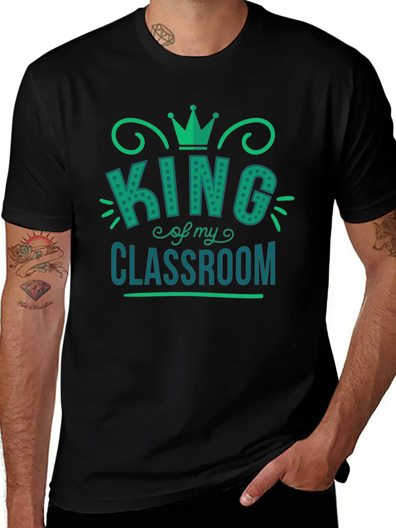 King King Classroom Son School Shirt Prince Breathable Graphic T-Shirt – Perfect For Casual Days