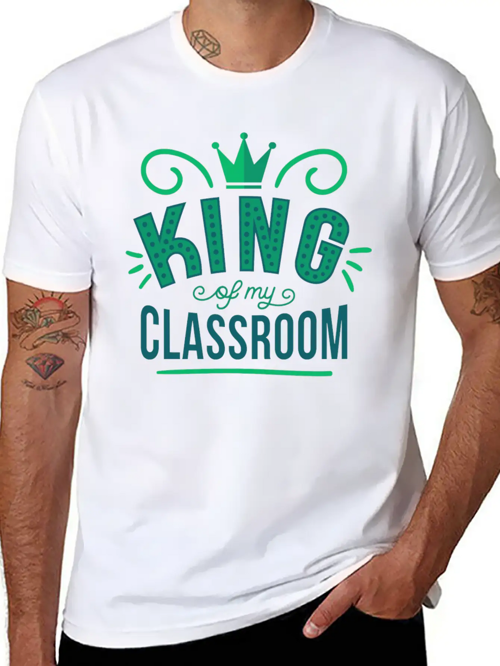 King King Classroom Son School Shirt Prince Breathable Graphic T-Shirt – Perfect For Casual Days