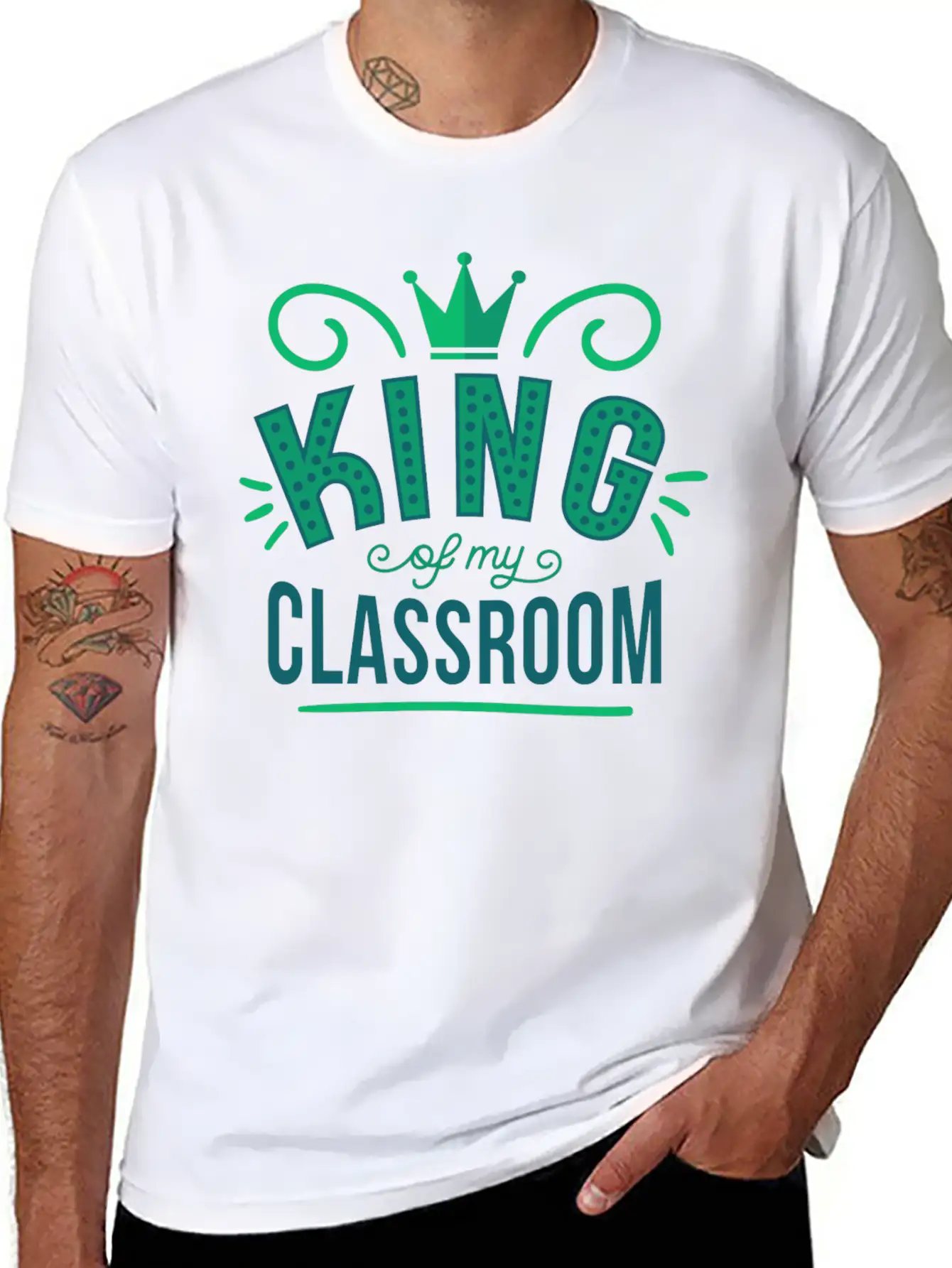 King King Classroom Son School Shirt Prince Breathable Graphic T-Shirt – Perfect For Casual Days