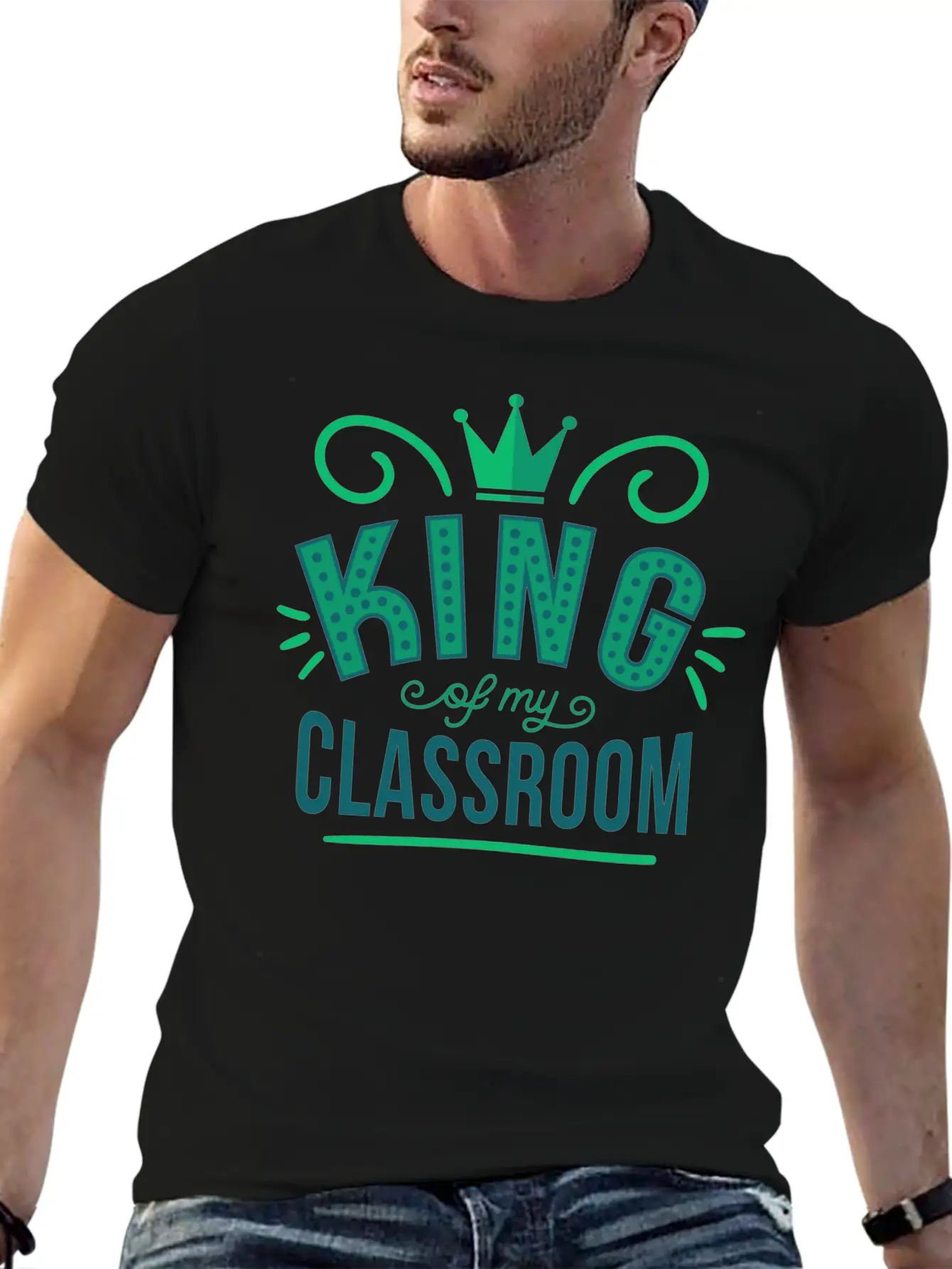 King King Classroom Son School Shirt Prince Breathable Graphic T-Shirt – Perfect For Casual Days