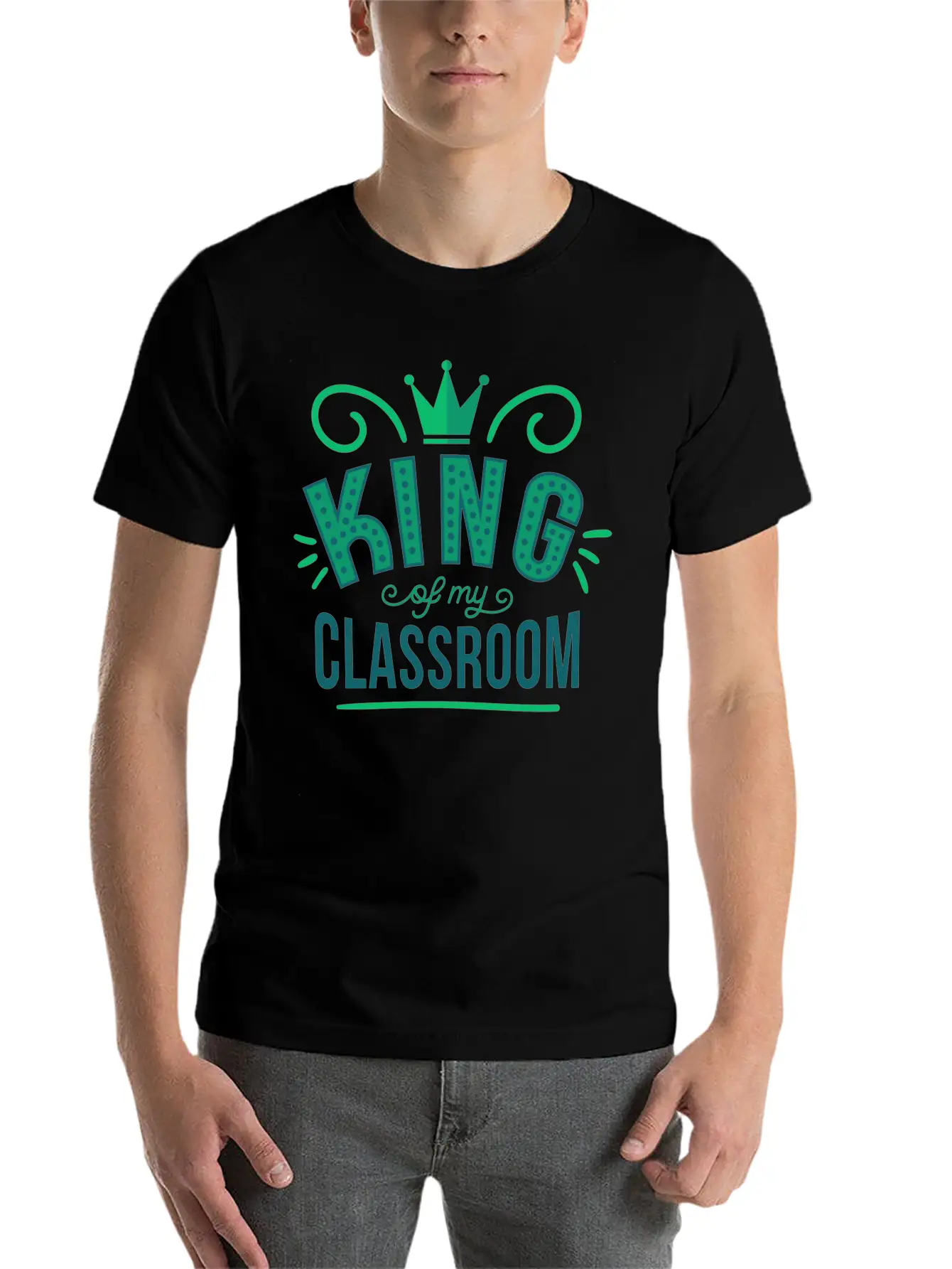 King King Classroom Son School Shirt Prince Breathable Graphic T-Shirt – Perfect For Casual Days