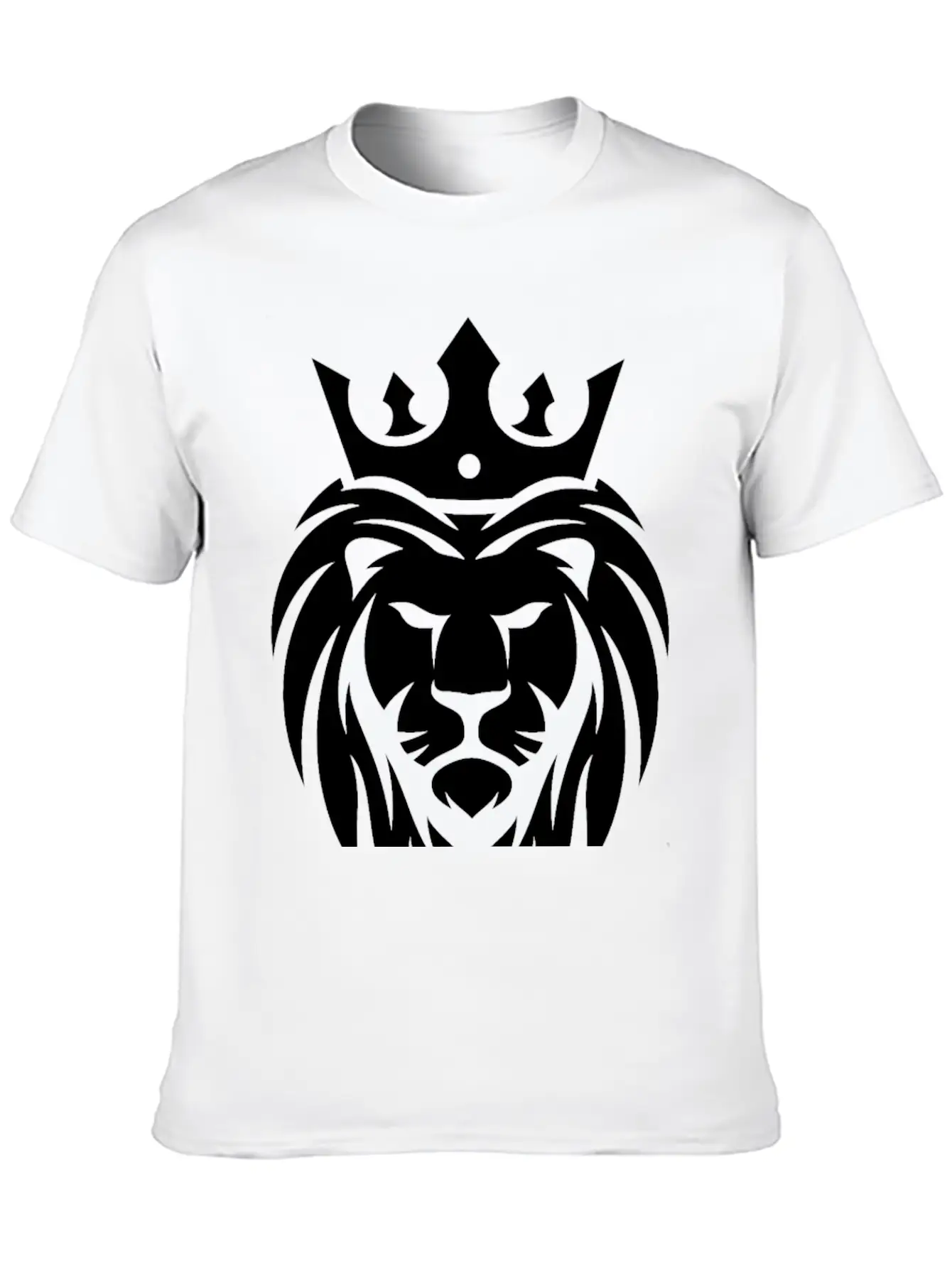 King Lion Royal, Regal, Kingly, Crown, Royalty Stylish Everyday T-Shirt – Unisex Basic Cotton Tee