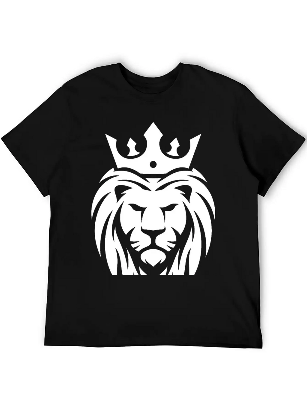 King Lion Royal, Regal, Kingly, Crown, Royalty Stylish Everyday T-Shirt – Unisex Basic Cotton Tee