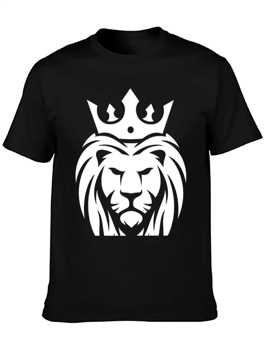 King Lion Royal, Regal, Kingly, Crown, Royalty Stylish Everyday T-Shirt – Unisex Basic Cotton Tee