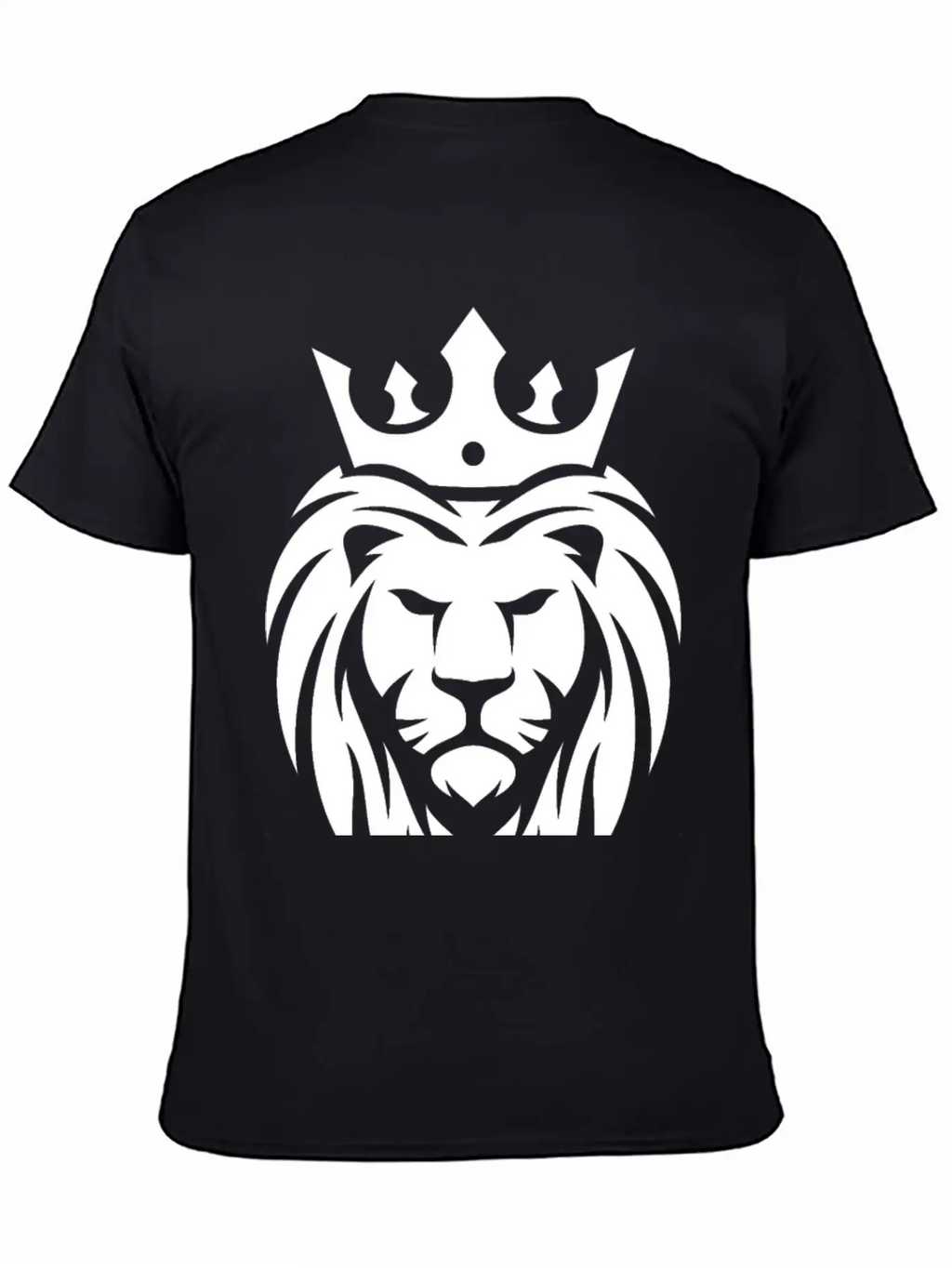 King Lion Royal, Regal, Kingly, Crown, Royalty Stylish Everyday T-Shirt – Unisex Basic Cotton Tee
