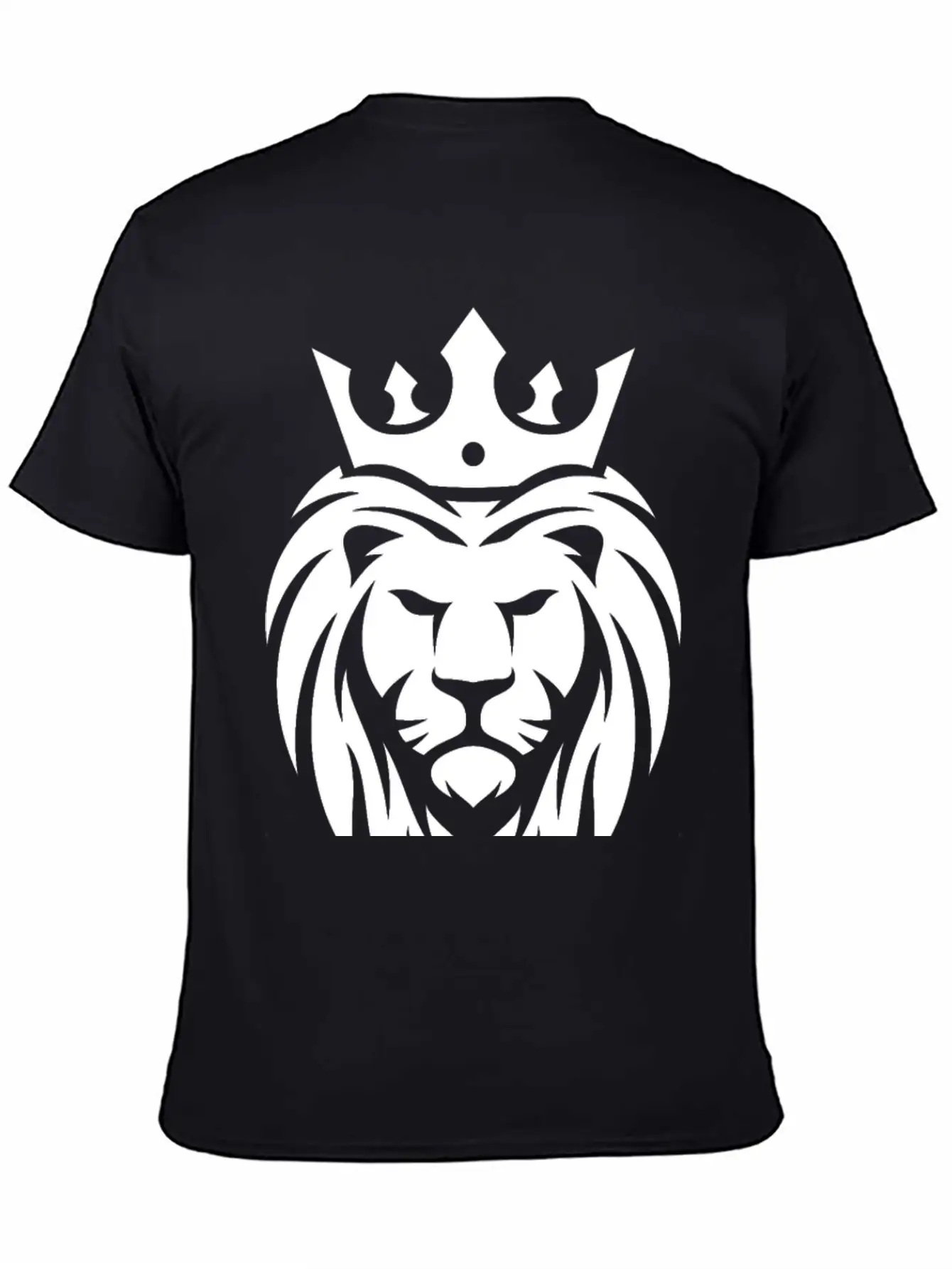 King Lion Royal, Regal, Kingly, Crown, Royalty Stylish Everyday T-Shirt – Unisex Basic Cotton Tee