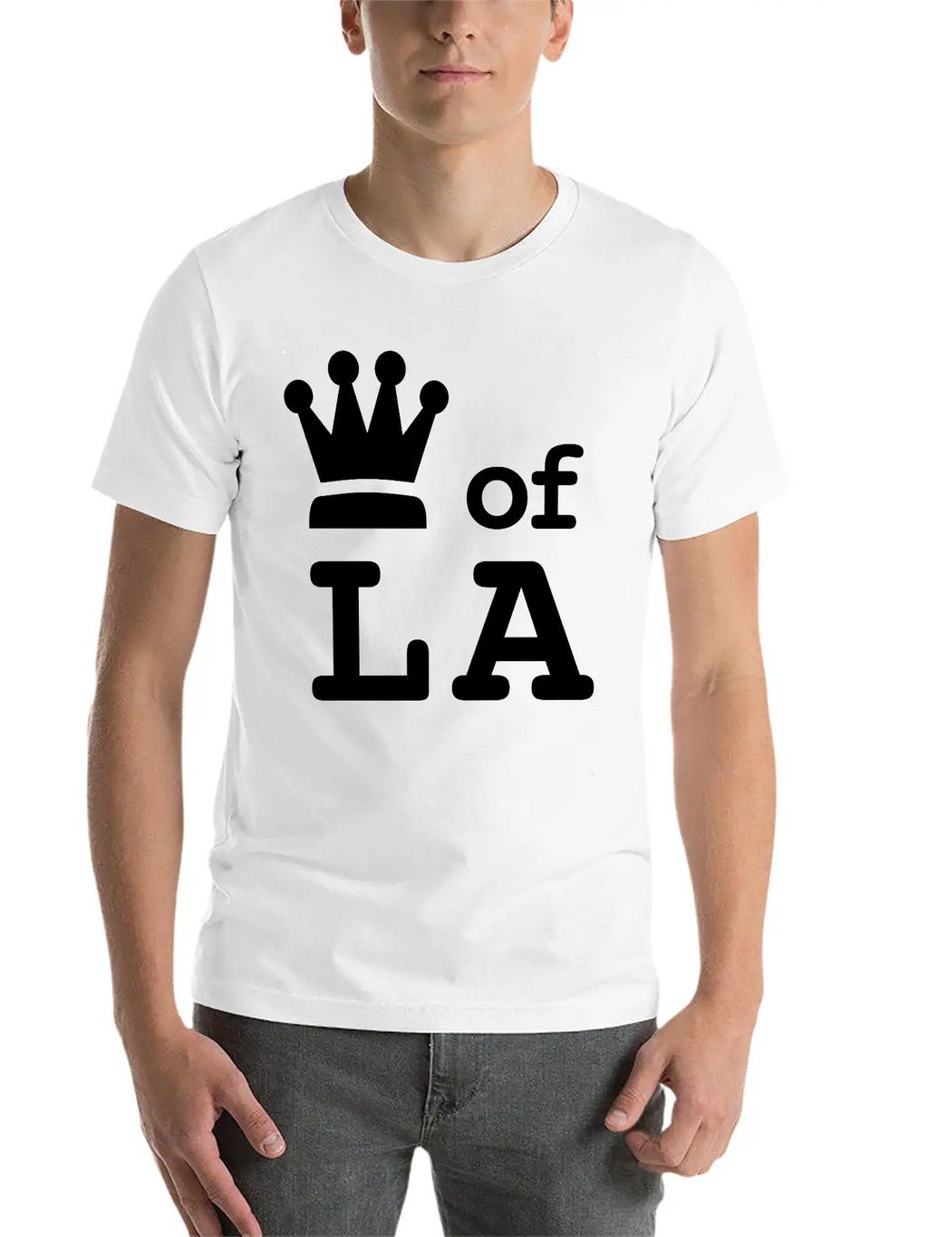 King Of LA • Queen Of LA "I Run This Town" Royalty Essential Cotton Tee For Daily Outfits – Unisex Style