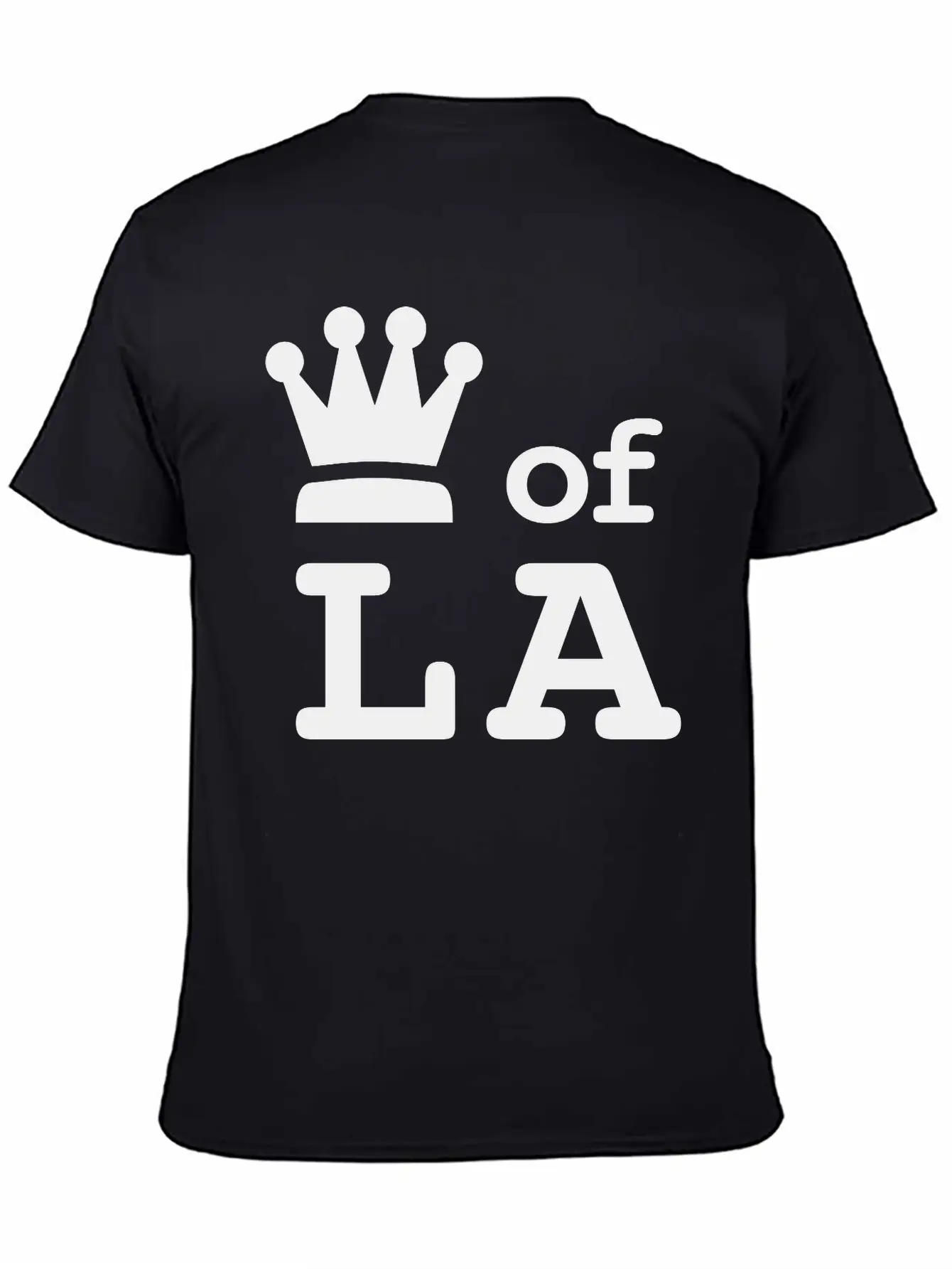 King Of LA • Queen Of LA "I Run This Town" Royalty Essential Cotton Tee For Daily Outfits – Unisex Style