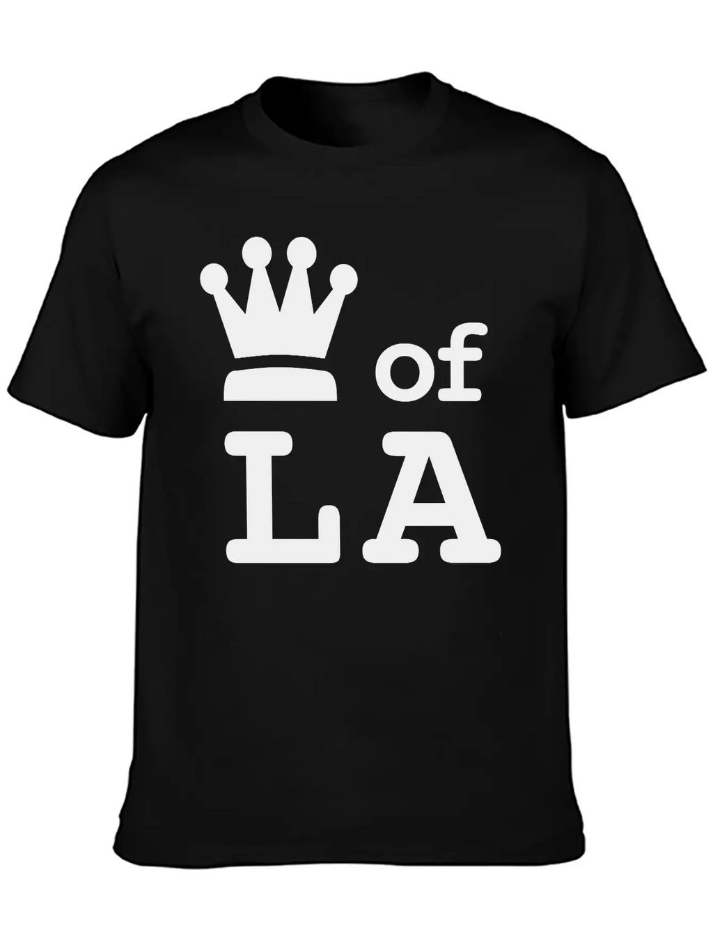 King Of LA • Queen Of LA "I Run This Town" Royalty Essential Cotton Tee For Daily Outfits – Unisex Style
