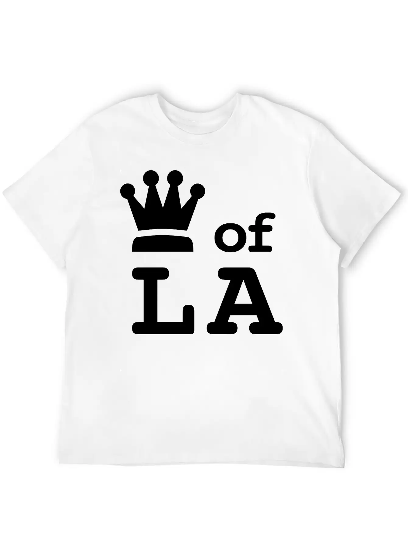 King Of LA • Queen Of LA "I Run This Town" Royalty Essential Cotton Tee For Daily Outfits – Unisex Style