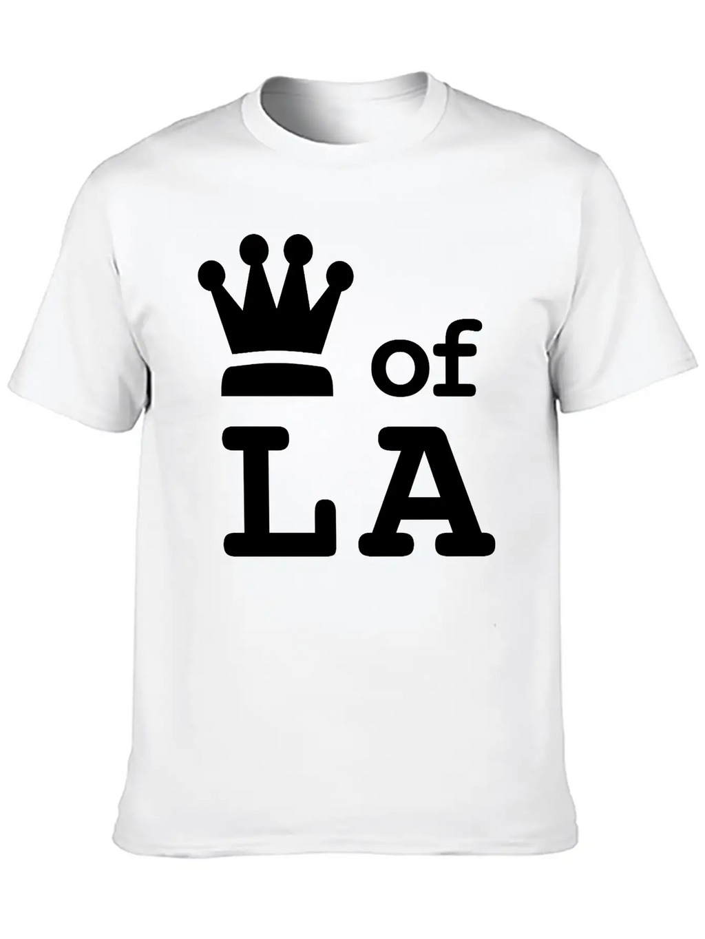 King Of LA • Queen Of LA "I Run This Town" Royalty Essential Cotton Tee For Daily Outfits – Unisex Style