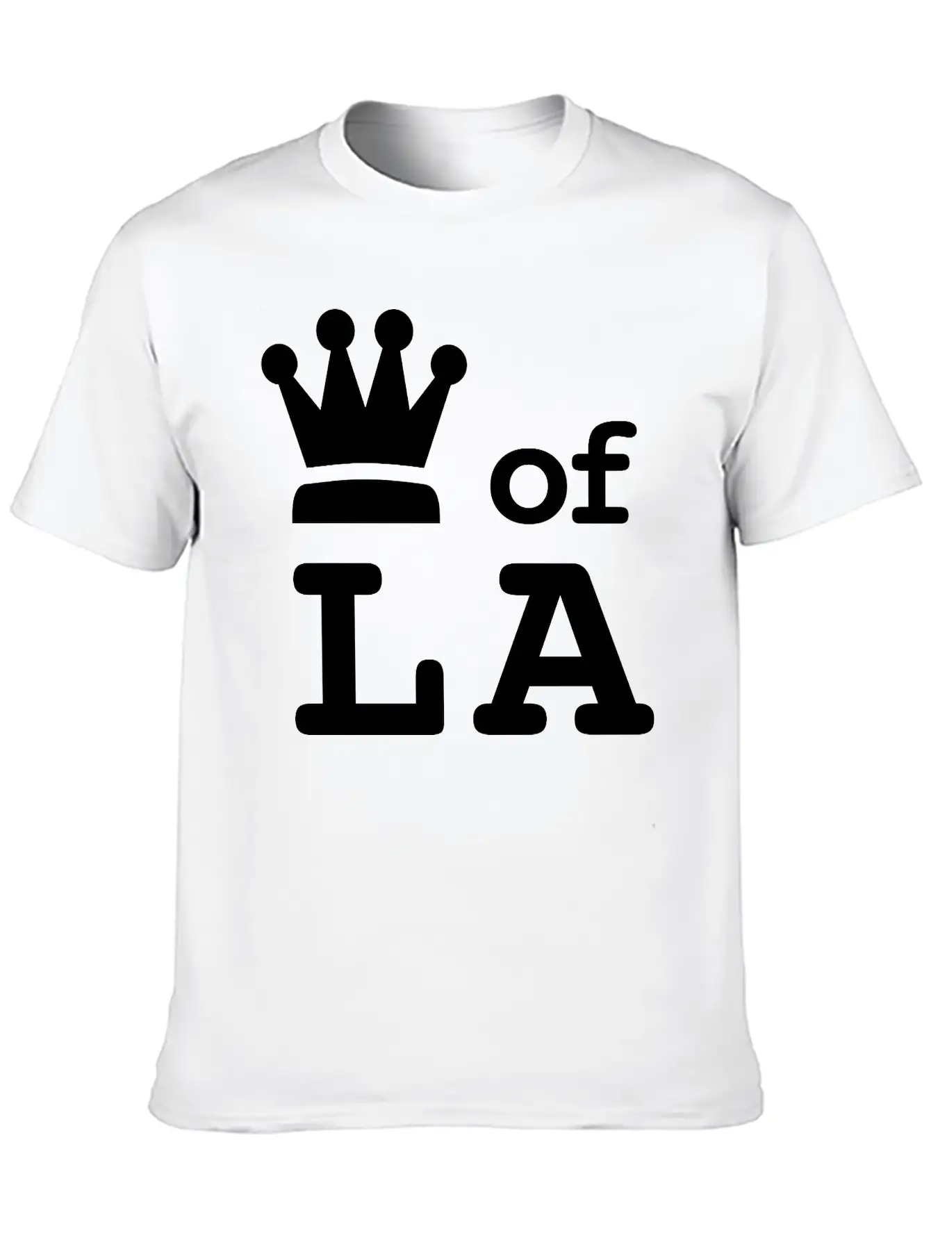 King Of LA • Queen Of LA "I Run This Town" Royalty Essential Cotton Tee For Daily Outfits – Unisex Style