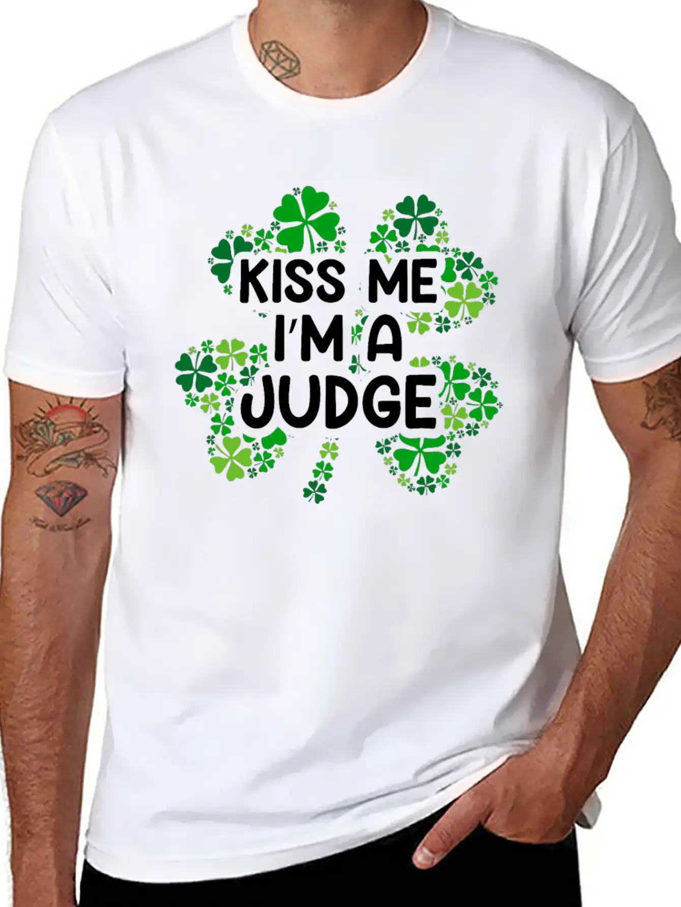Kiss Me I'm A Judge Stylish Everyday T-Shirt – Unisex Basic Cotton Tee