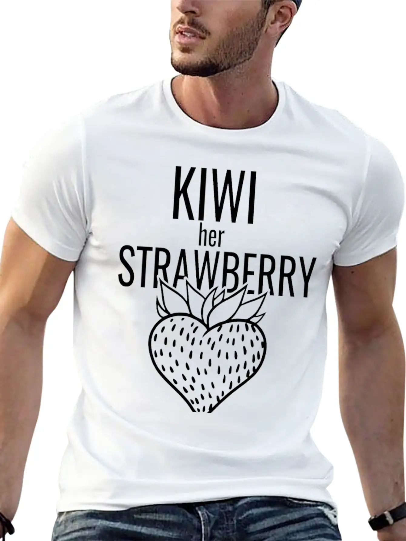 Kiwi Her Strawberry Timeless Short Sleeve Tee – Comfy And Minimalist Design