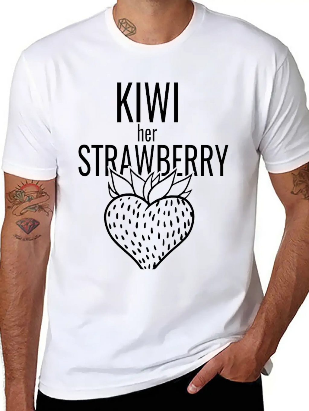 Kiwi Her Strawberry Timeless Short Sleeve Tee – Comfy And Minimalist Design