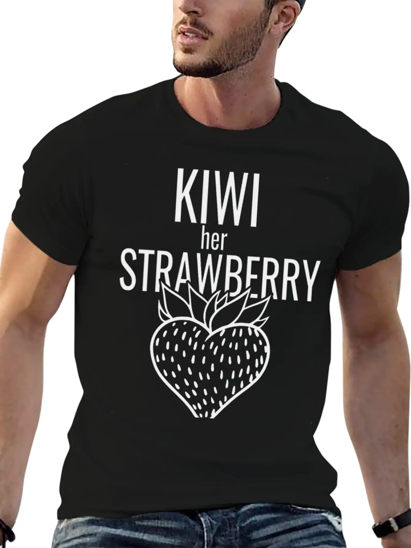 Kiwi Her Strawberry Timeless Short Sleeve Tee – Comfy And Minimalist Design