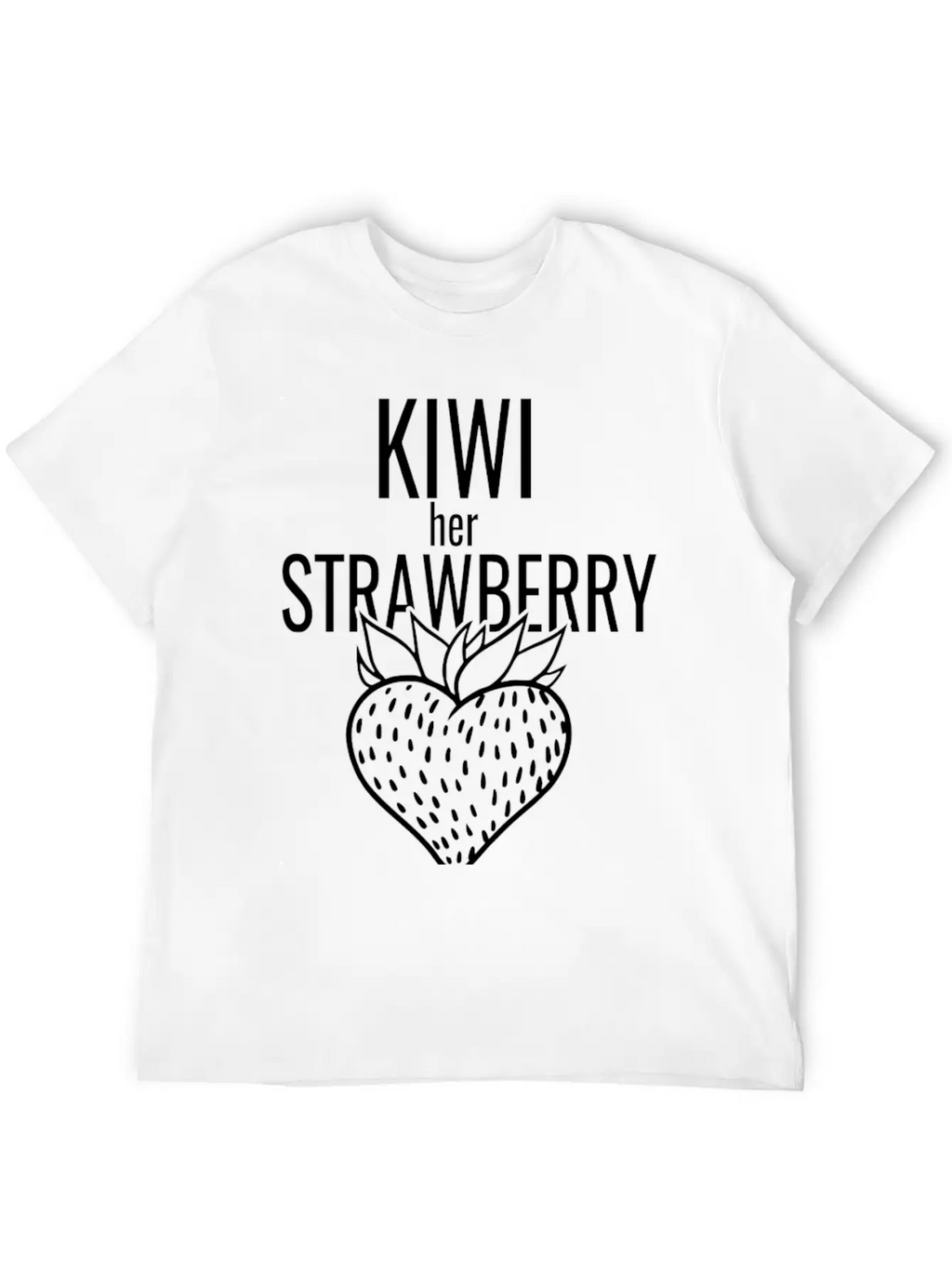 Kiwi Her Strawberry Timeless Short Sleeve Tee – Comfy And Minimalist Design