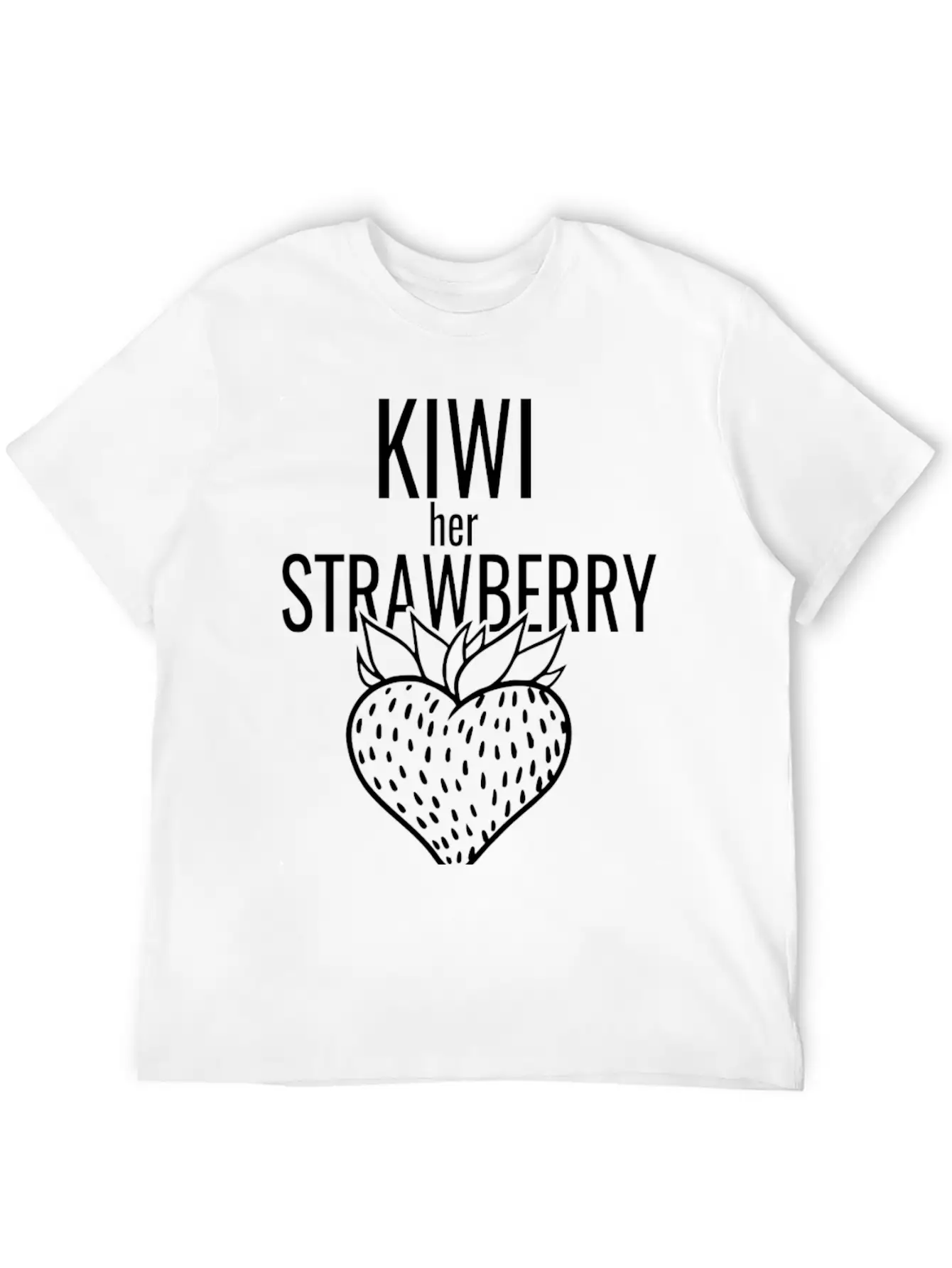 Kiwi Her Strawberry Timeless Short Sleeve Tee – Comfy And Minimalist Design
