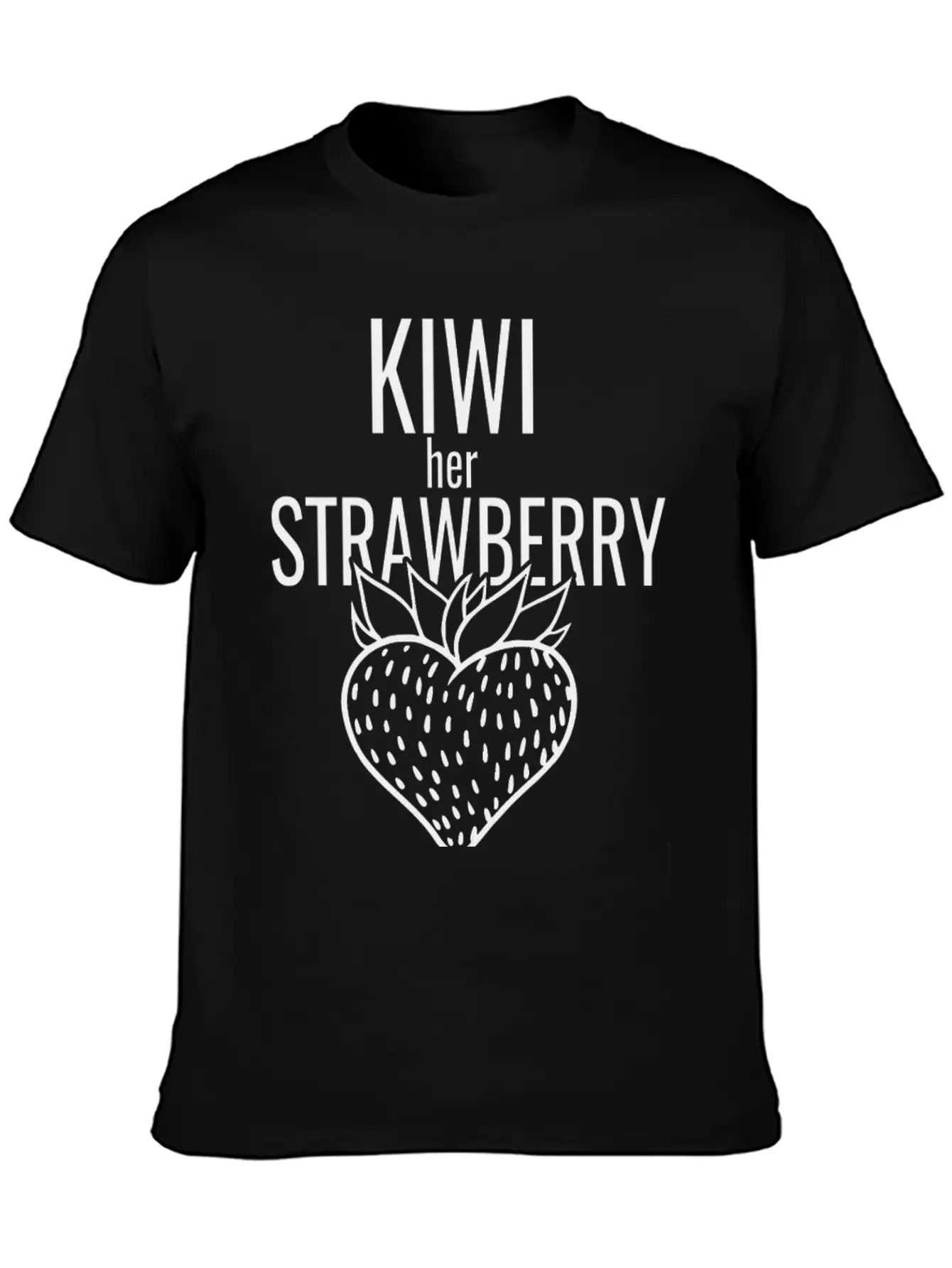 Kiwi Her Strawberry Timeless Short Sleeve Tee – Comfy And Minimalist Design