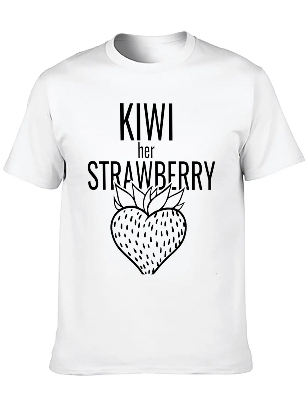 Kiwi Her Strawberry Timeless Short Sleeve Tee – Comfy And Minimalist Design
