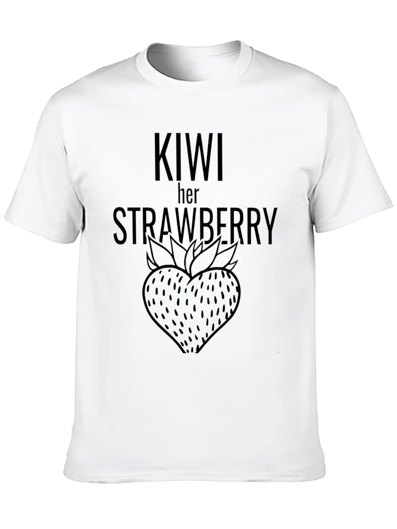 Kiwi Her Strawberry Timeless Short Sleeve Tee – Comfy And Minimalist Design