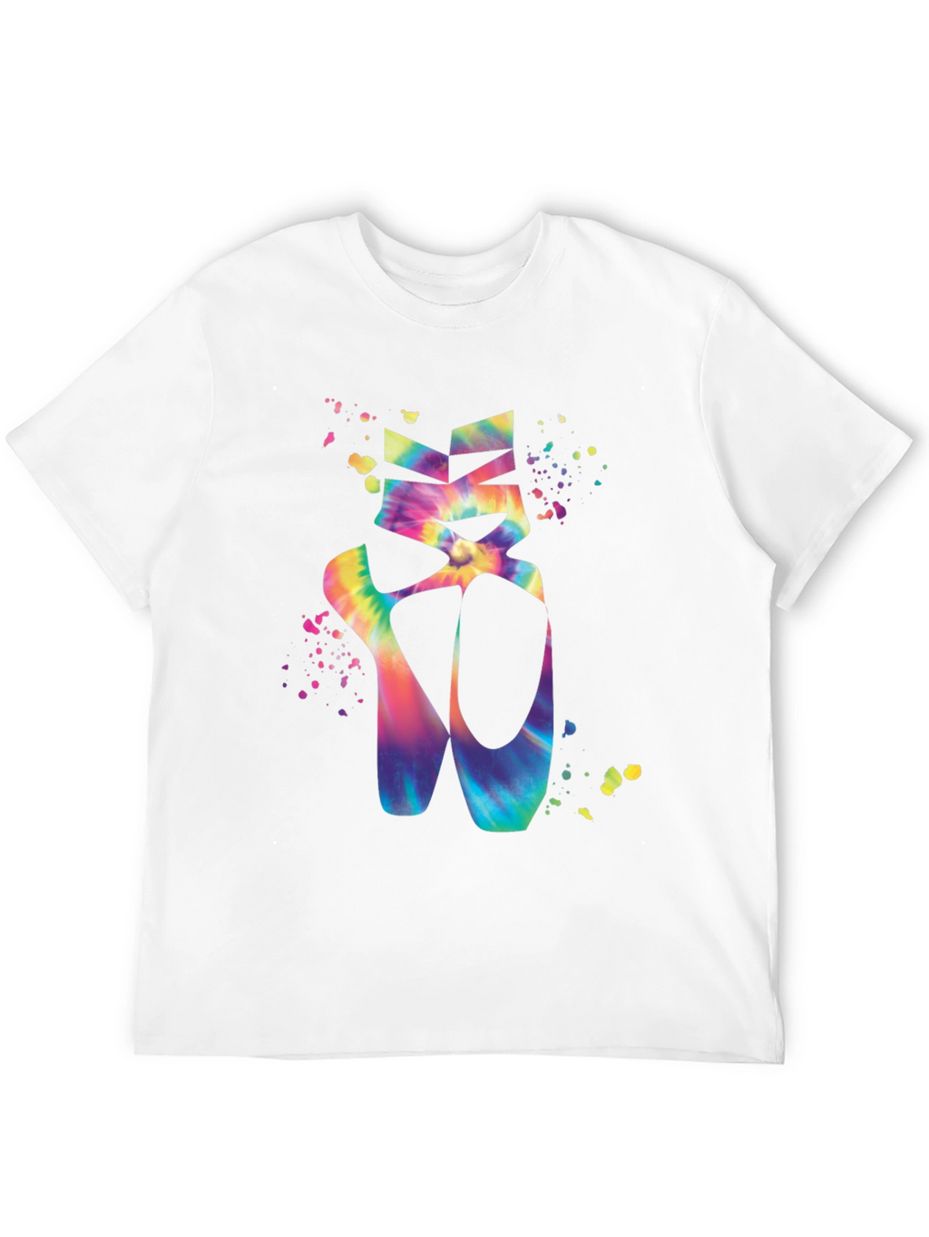 Tie-Dye Ballet Shoes Graphic T-Shirt