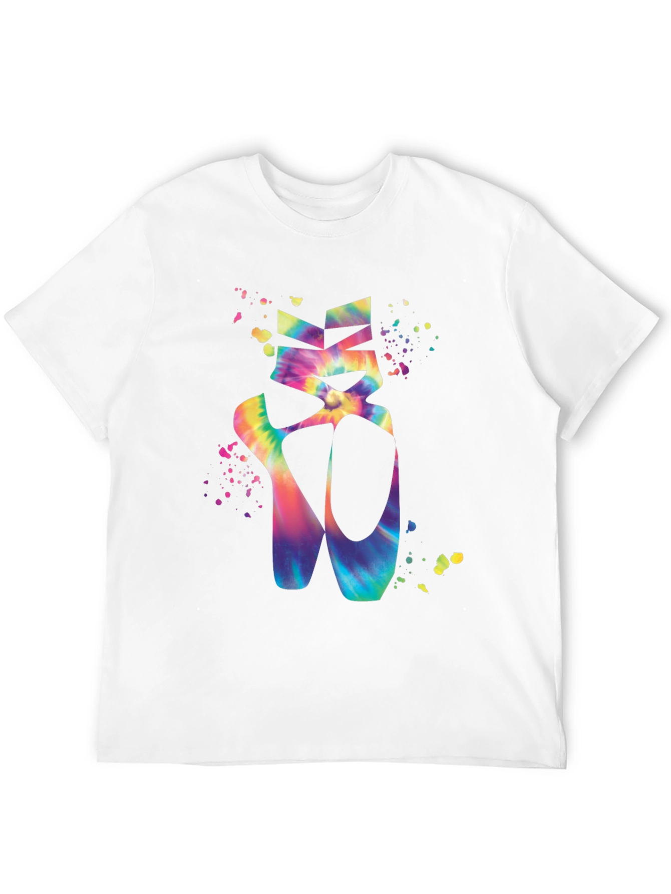 Tie-Dye Ballet Shoes Graphic T-Shirt