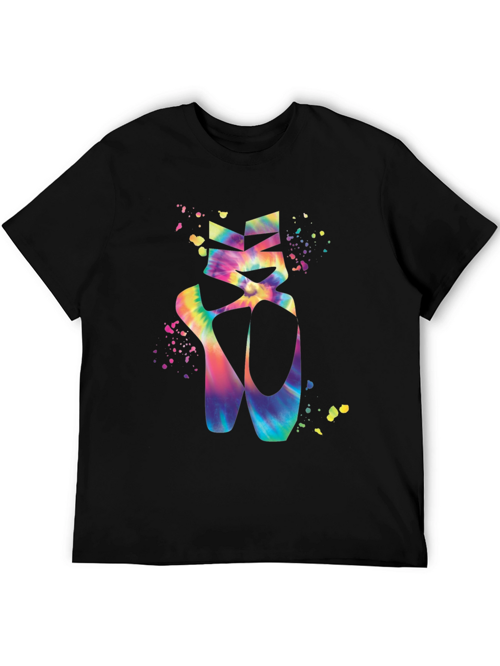 Tie-Dye Ballet Shoes Graphic T-Shirt