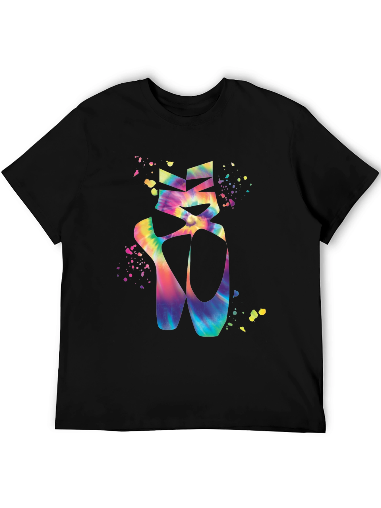 Tie-Dye Ballet Shoes Graphic T-Shirt
