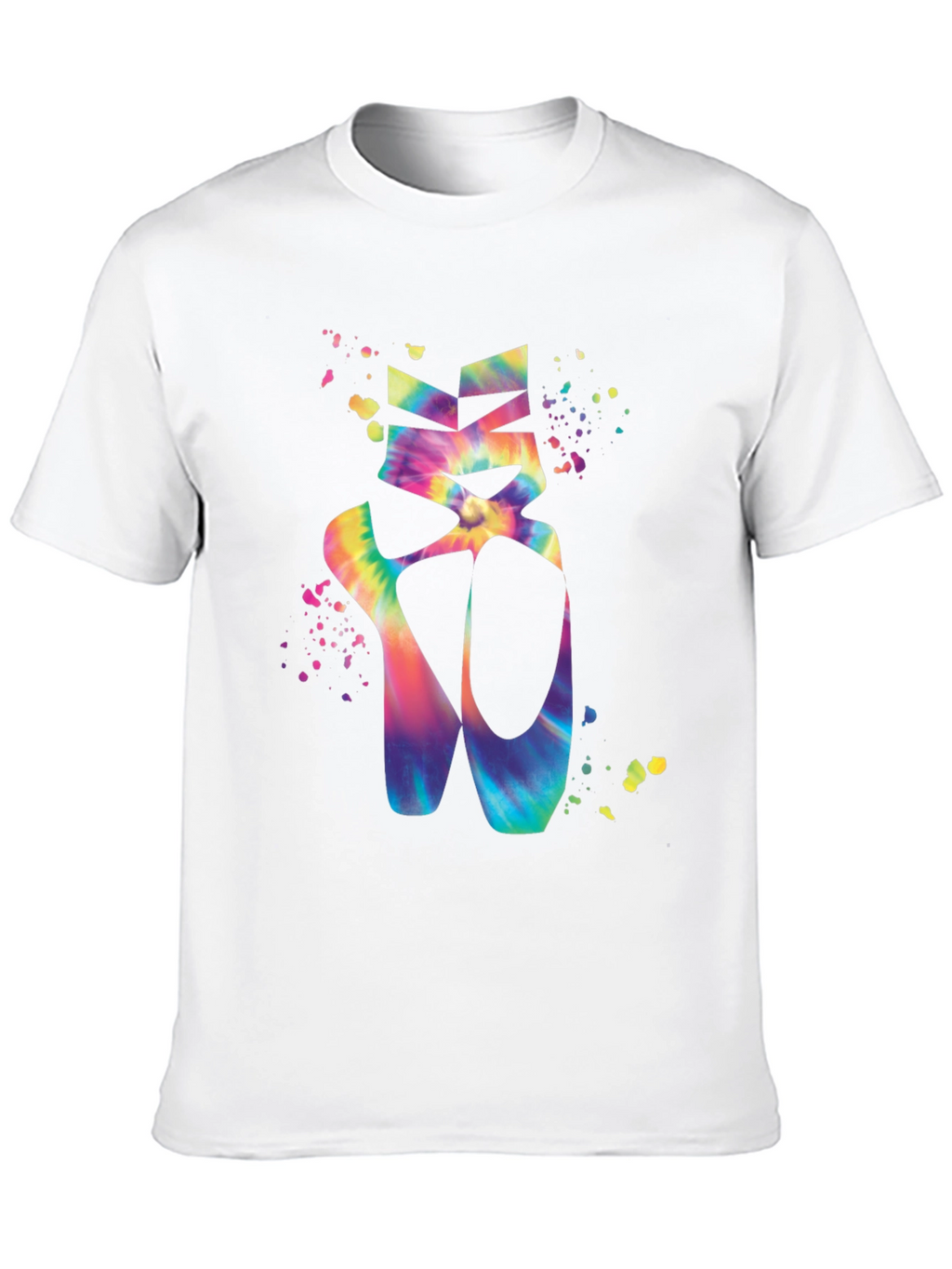 Tie-Dye Ballet Shoes Graphic T-Shirt