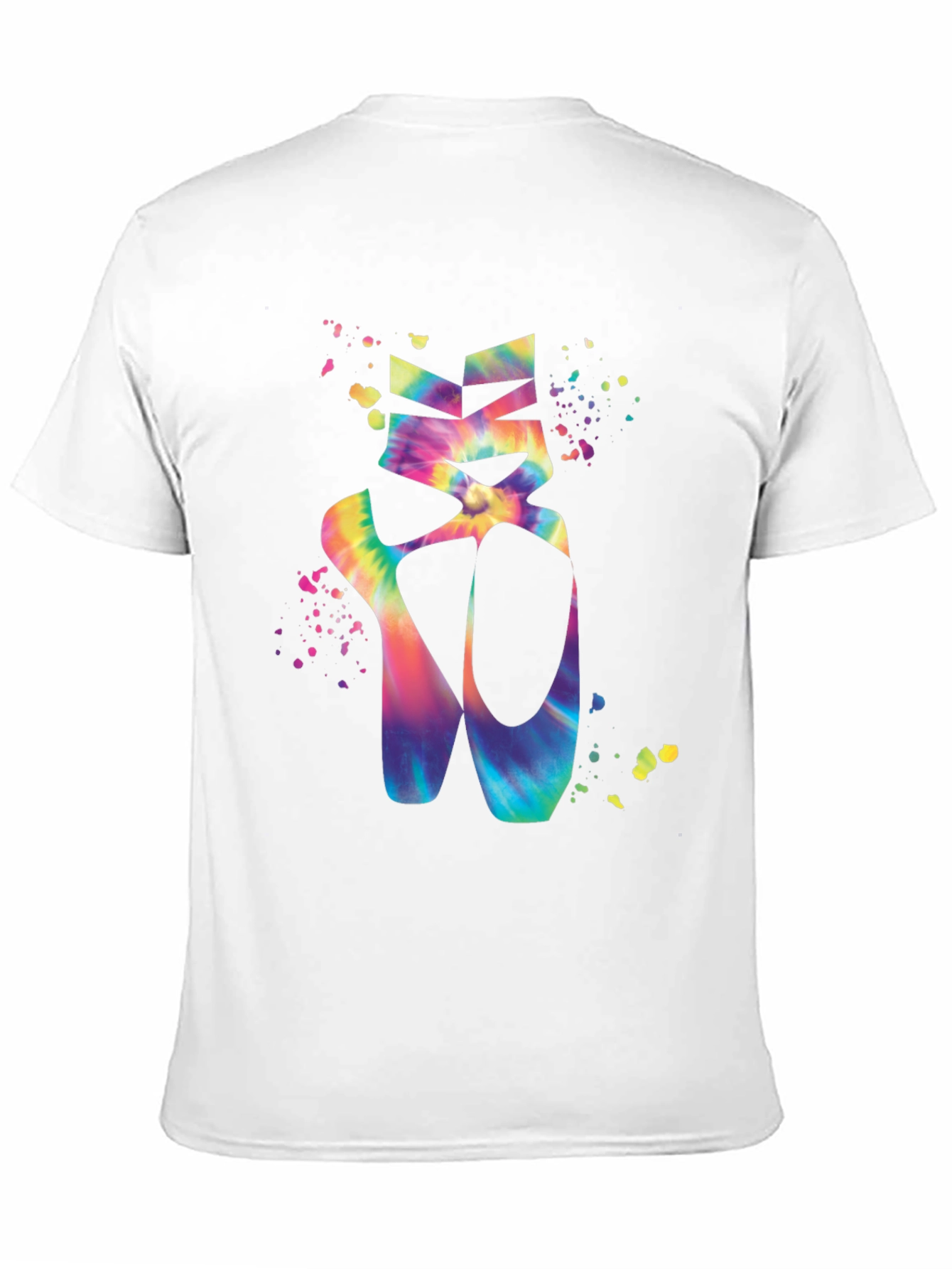 Tie-Dye Ballet Shoes Graphic T-Shirt