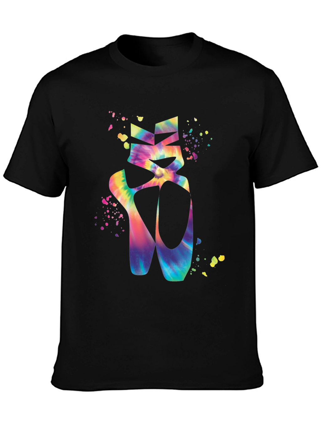Tie-Dye Ballet Shoes Graphic T-Shirt